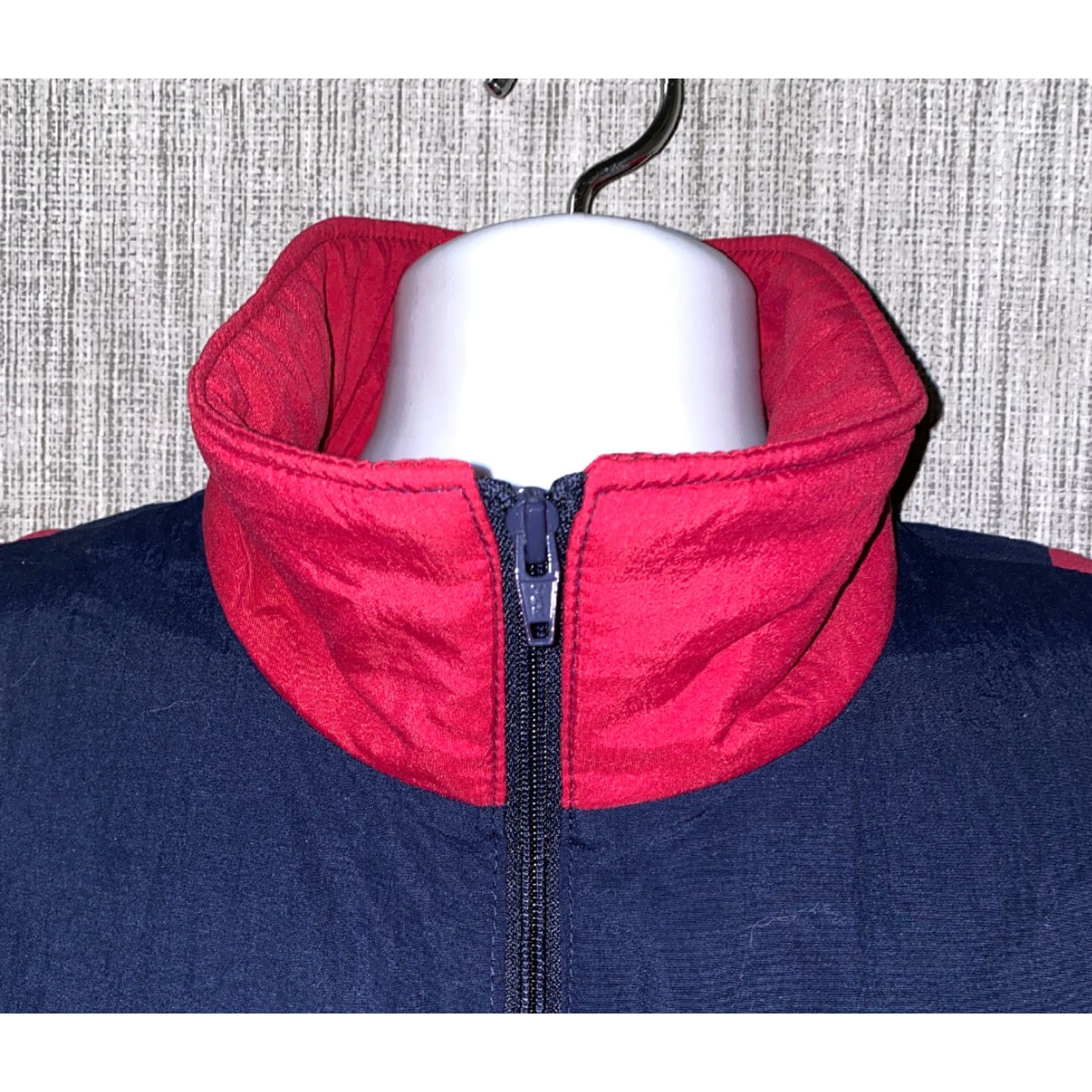 Vintage Vtg Swingster Full Zip Jacket Mens L Blue/Red USA Made Size US L / EU 52-54 / 3 - 3 Thumbnail