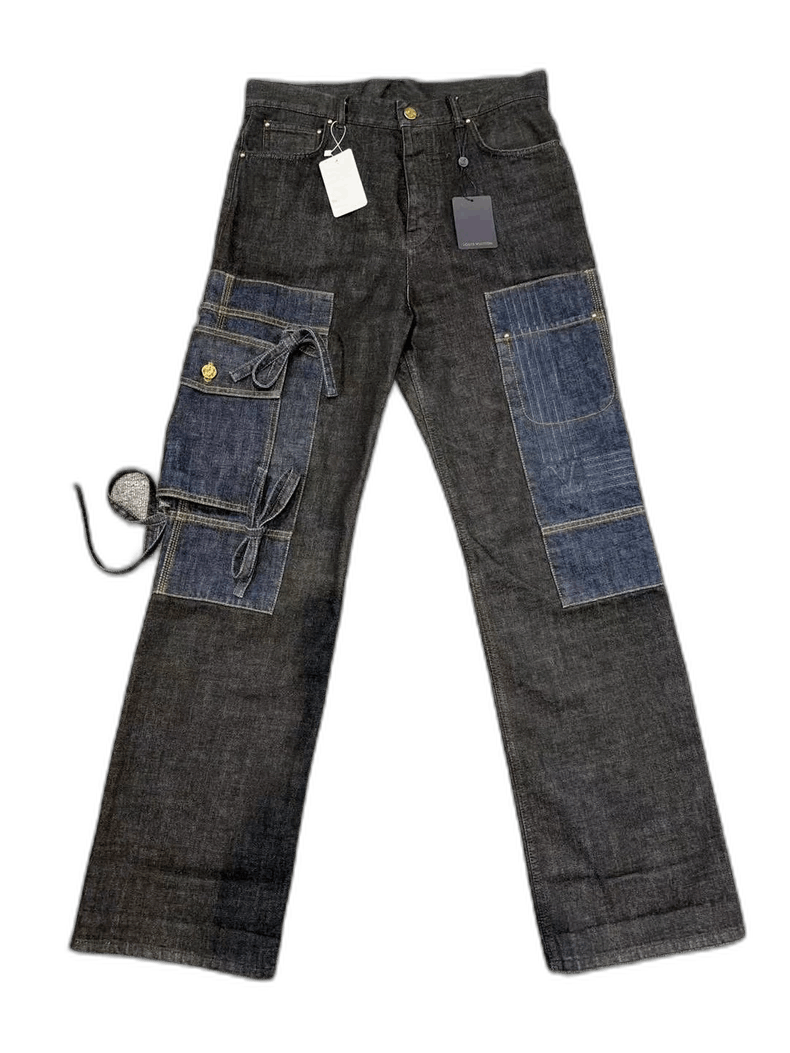 Louis Vuitton louis vuitton denim jeans with butterfly details-2507 Size US 31 - 1 Thumbnail