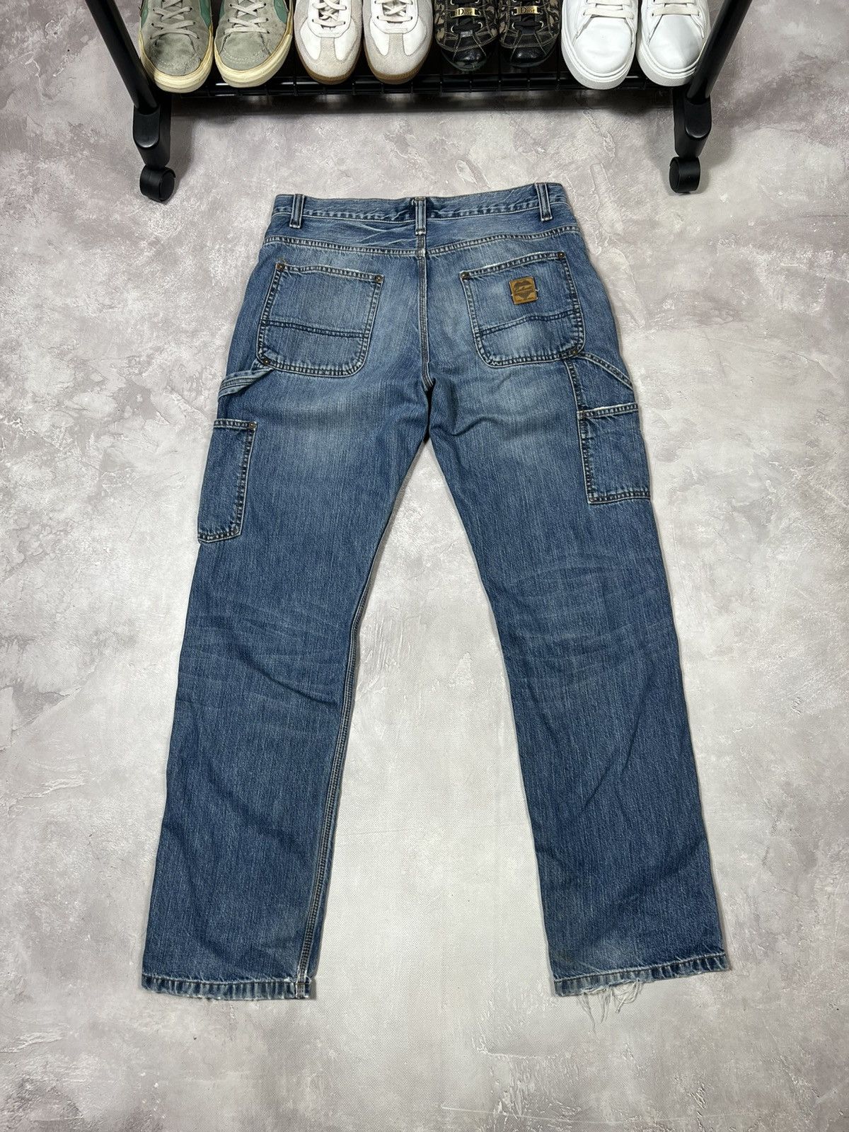 Carhartt Vintage Carhartt Logger Carpenter Distressed Workwear Pants Size US 32 / EU 48 - 1 Thumbnail
