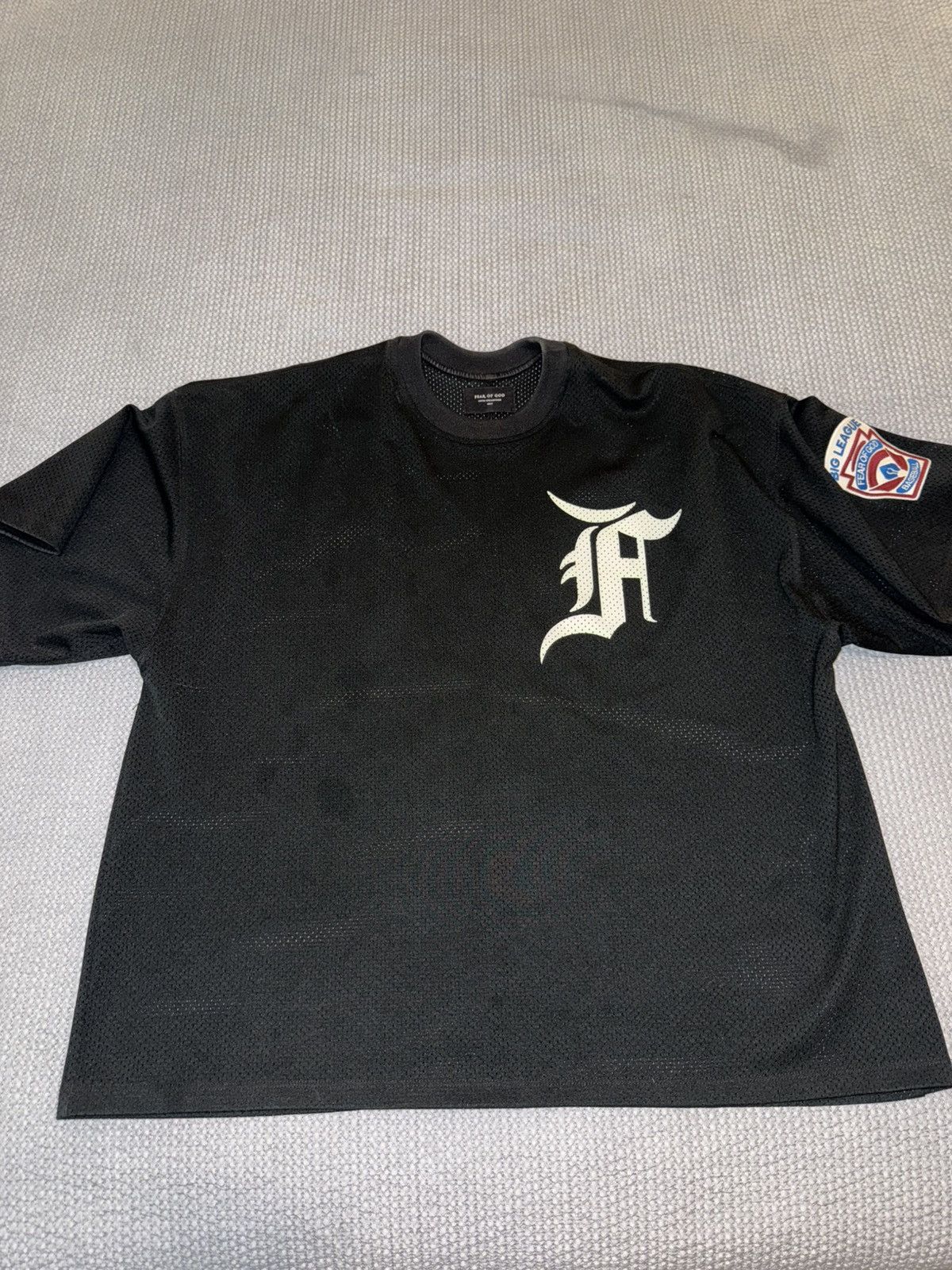 Fear Of God Fifth Collection Baseball Jersey Mesh T shirt