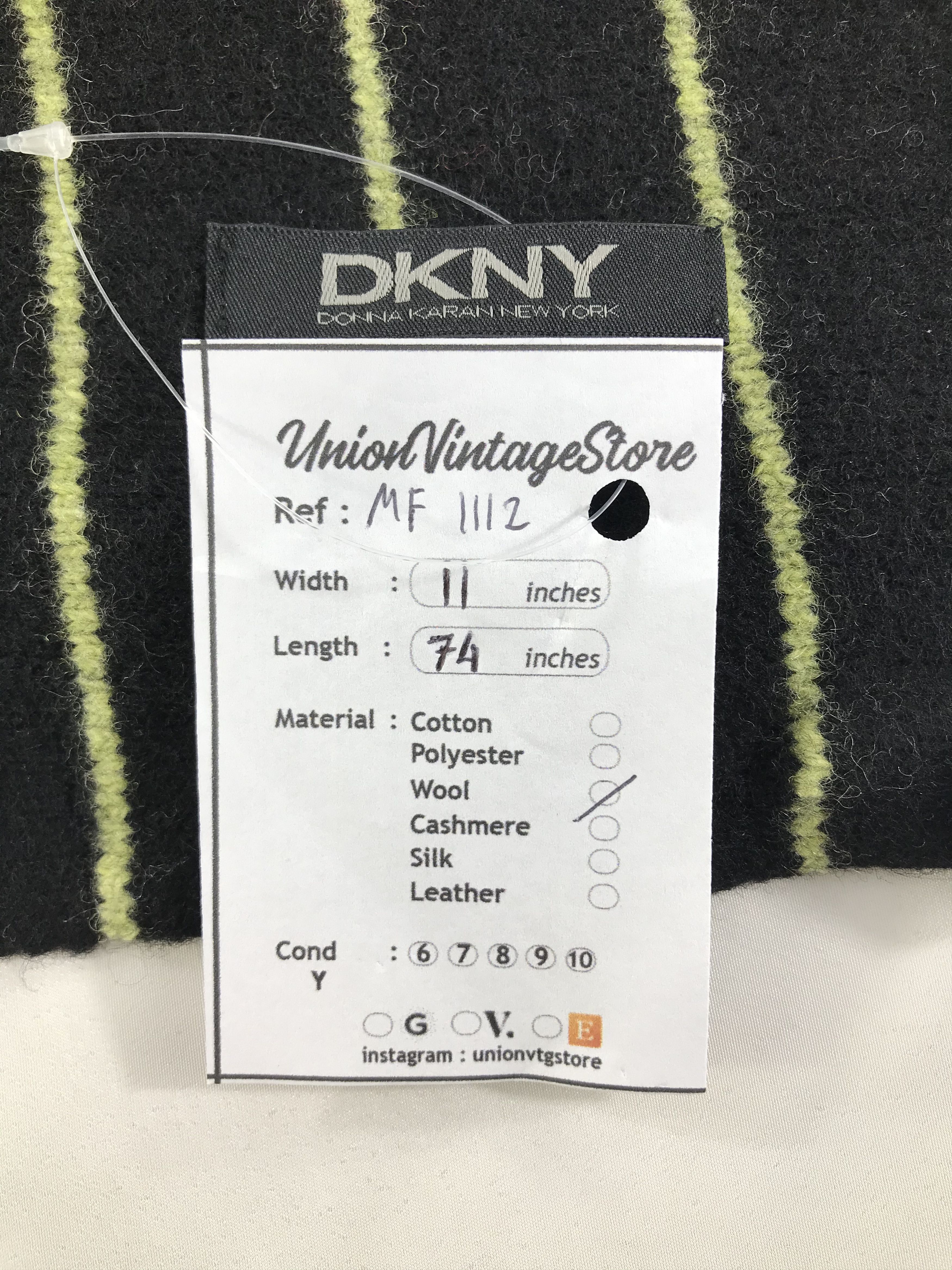DKNY Vintage DKNY Scarf/Muffler/Neckwear MF1112 Size ONE SIZE - 4 Thumbnail
