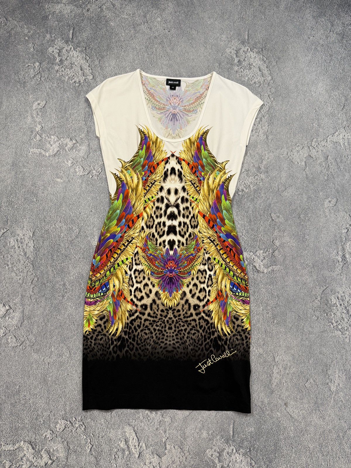 Just Cavalli Just Cavalli Vintage Printed Leopard Dress Size M / US 6-8 / IT 42-44 - 1 Thumbnail