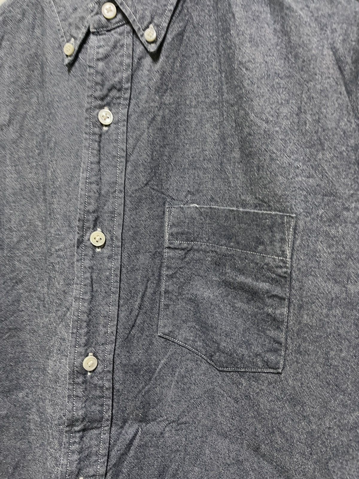 Japanese Brand Warehouse Casual Button Down Chambray Shirt 40 Size US M / EU 48-50 / 2 - 4 Thumbnail
