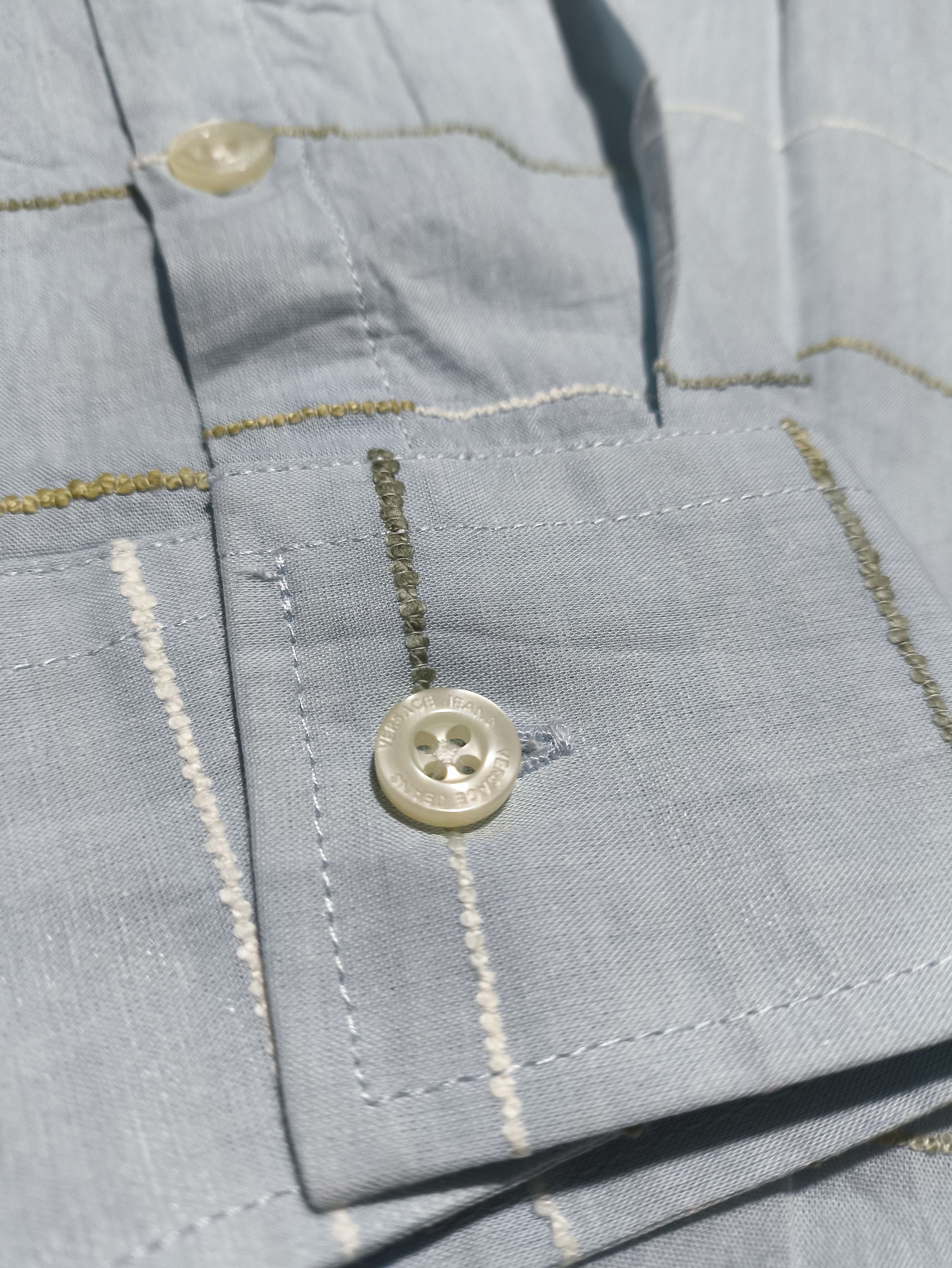 Versace Jeans Couture Versace Jeans Button Up Shirt Embroidered LS Size US M / EU 48-50 / 2 - 6 Thumbnail