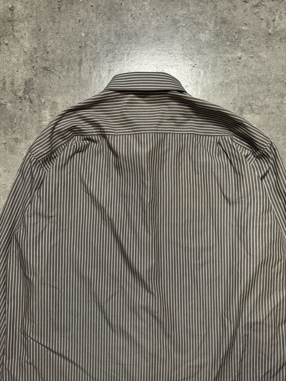 Balenciaga Vintage Balenciaga Striped Button Up Shirt Size US L / EU 52-54 / 3 - 4 Thumbnail