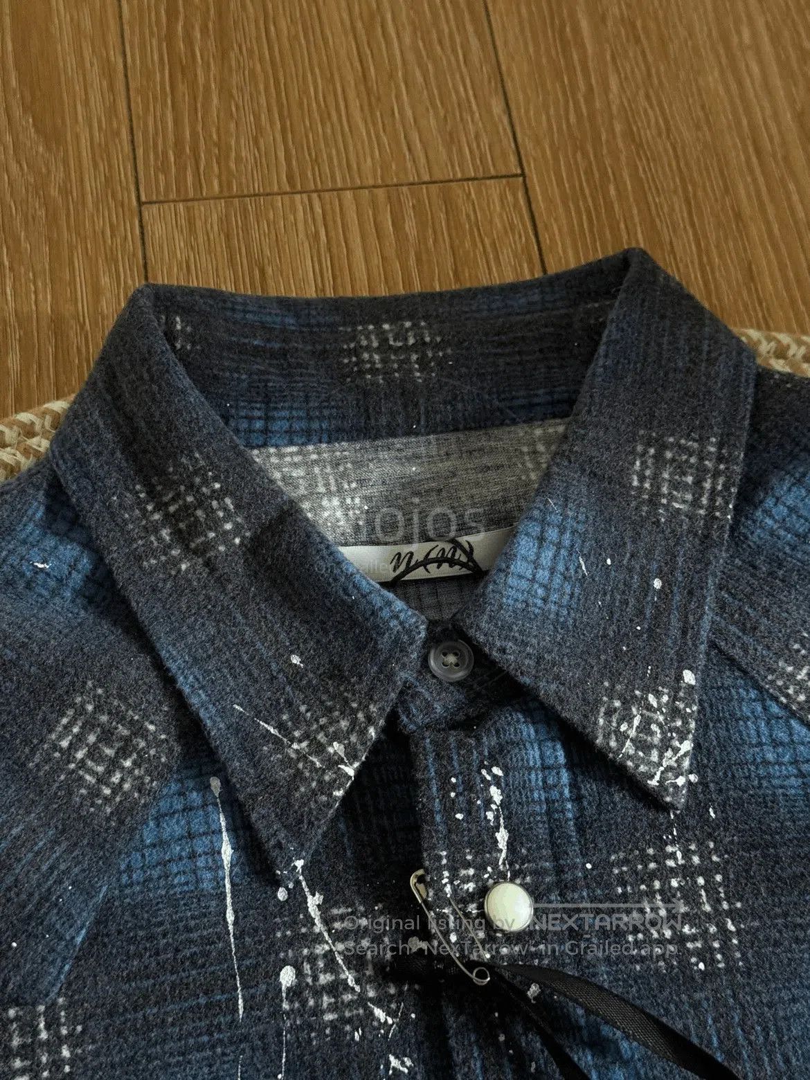 Number (N)ine Sz 3 Number Nine Fannel Splash Plaid Shirt. Size US L / EU 52-54 / 3 - 3 Thumbnail
