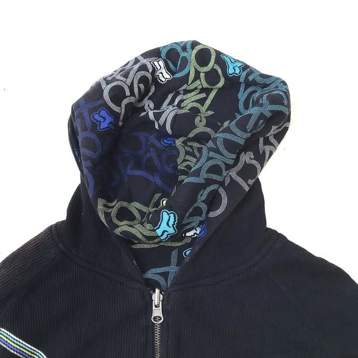 Fox Racing Fox Racing Black Zip Hoodie Jacket Reversible hoodie design Size US M / EU 48-50 / 2 - 7 Thumbnail