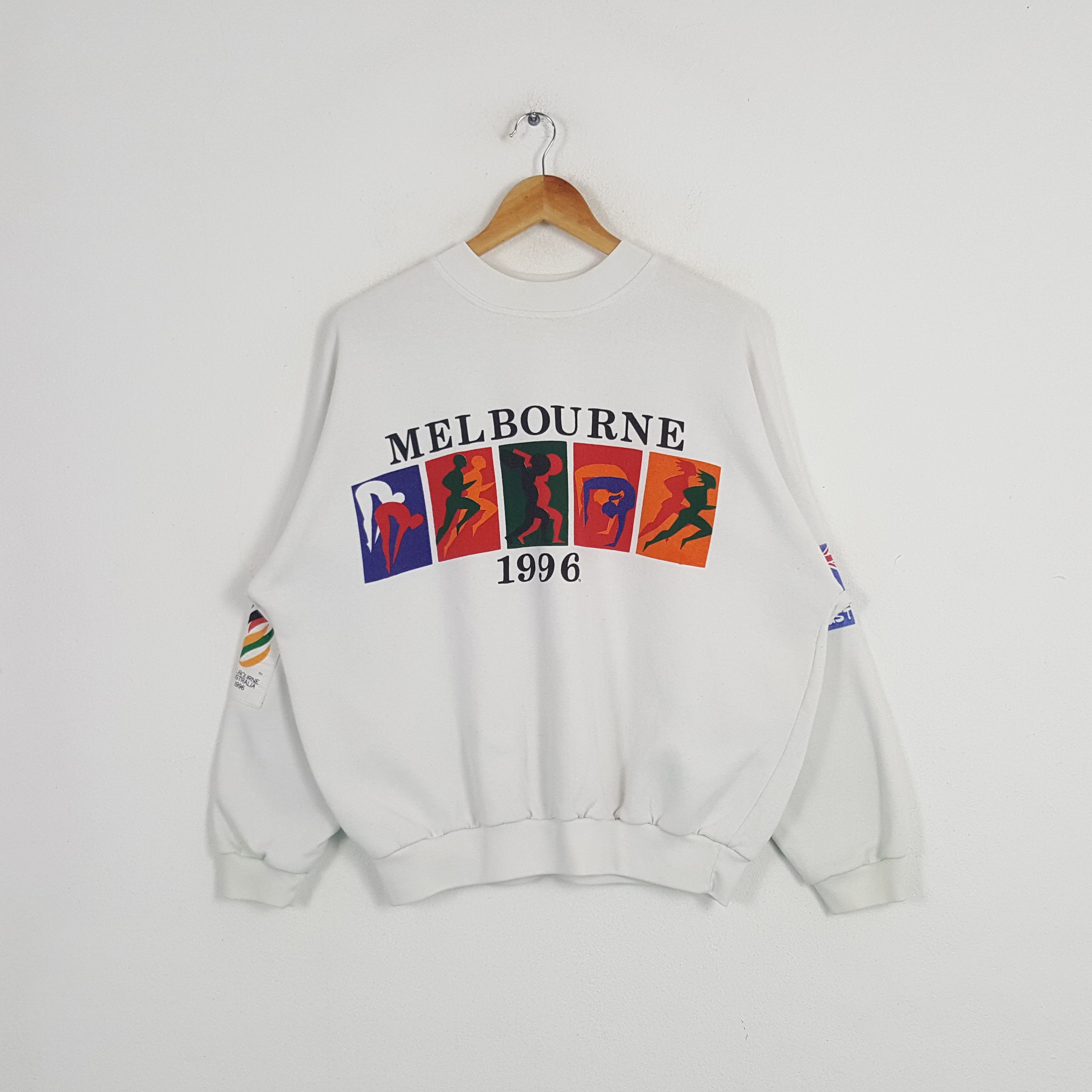 USA Olympics × Vintage Vintage Melbourne 1990 Australia Olympics Sport Sweatshirt Size US XL / EU 56 / 4 - 1 Thumbnail