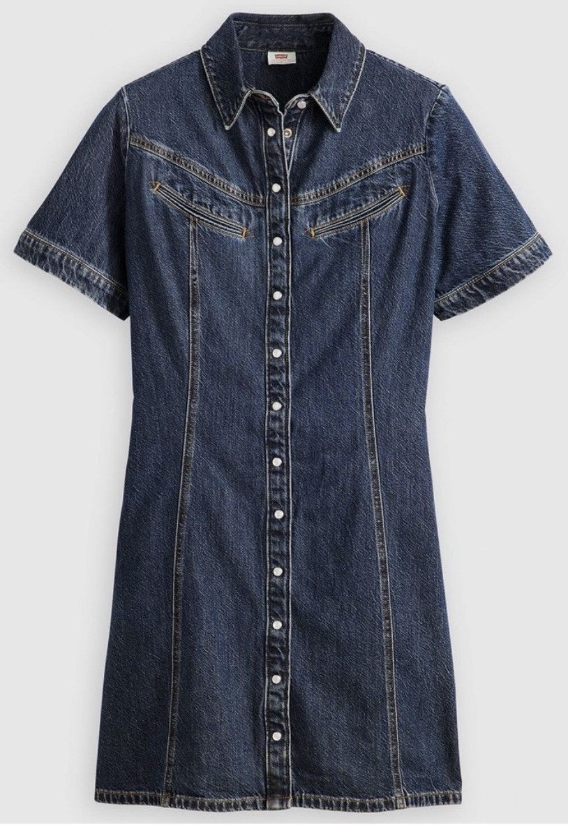 Levi's Levi’s Denim Button Down Dress Size S / US 4 / IT 40 - 4 Thumbnail
