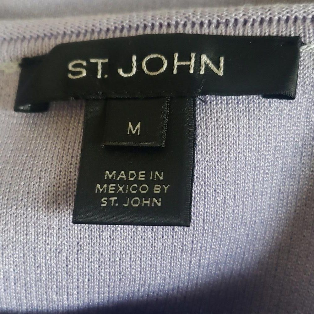 Andrew St. John CT1623 St. John Lavender Ladies Over-sized Blouse M Size M / US 6-8 / IT 42-44 - 4 Thumbnail