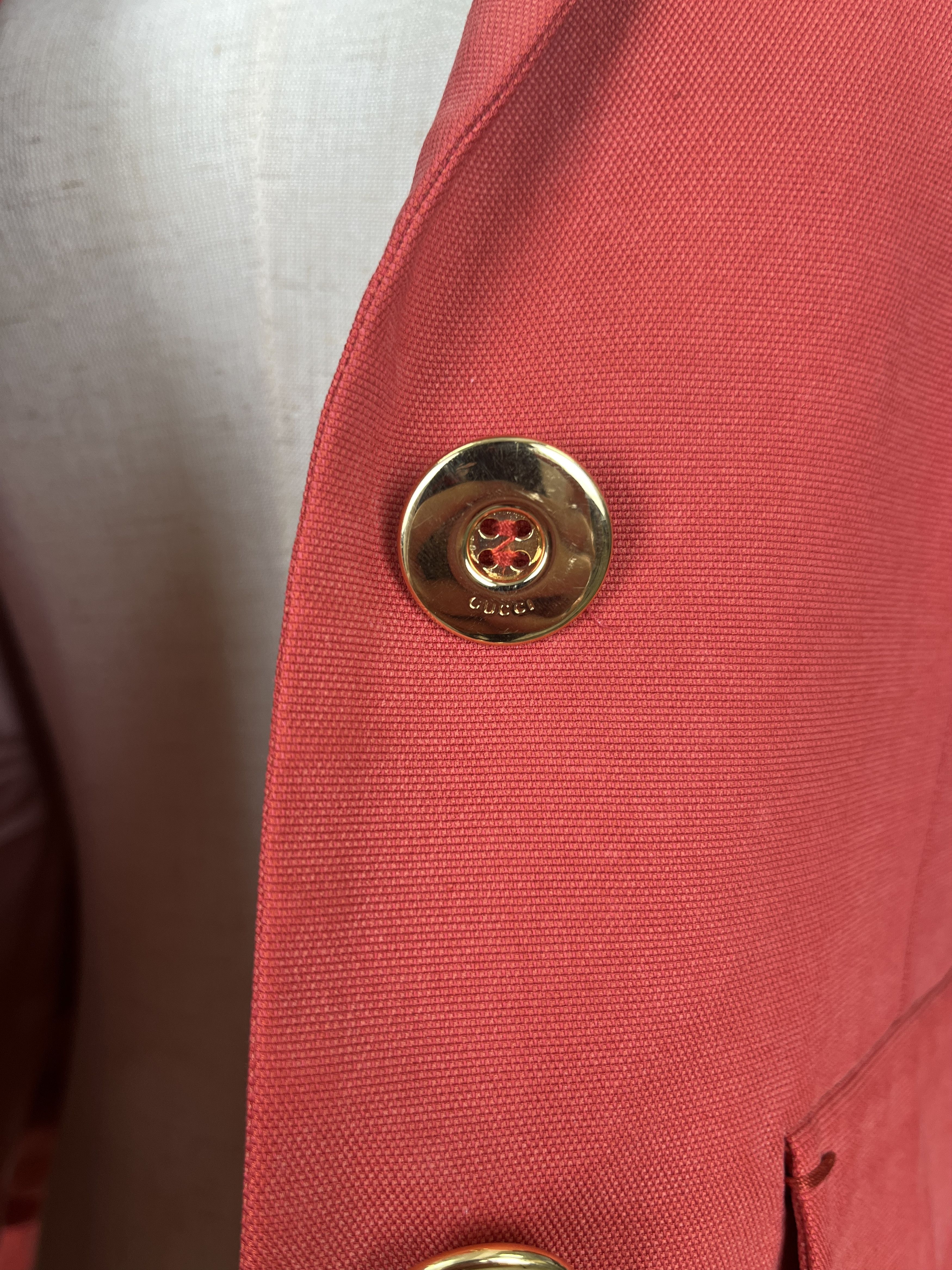 Gucci Orange Jacket With Gold Buttons Size XS / US 0-2 / IT 36-38 - 4 Thumbnail