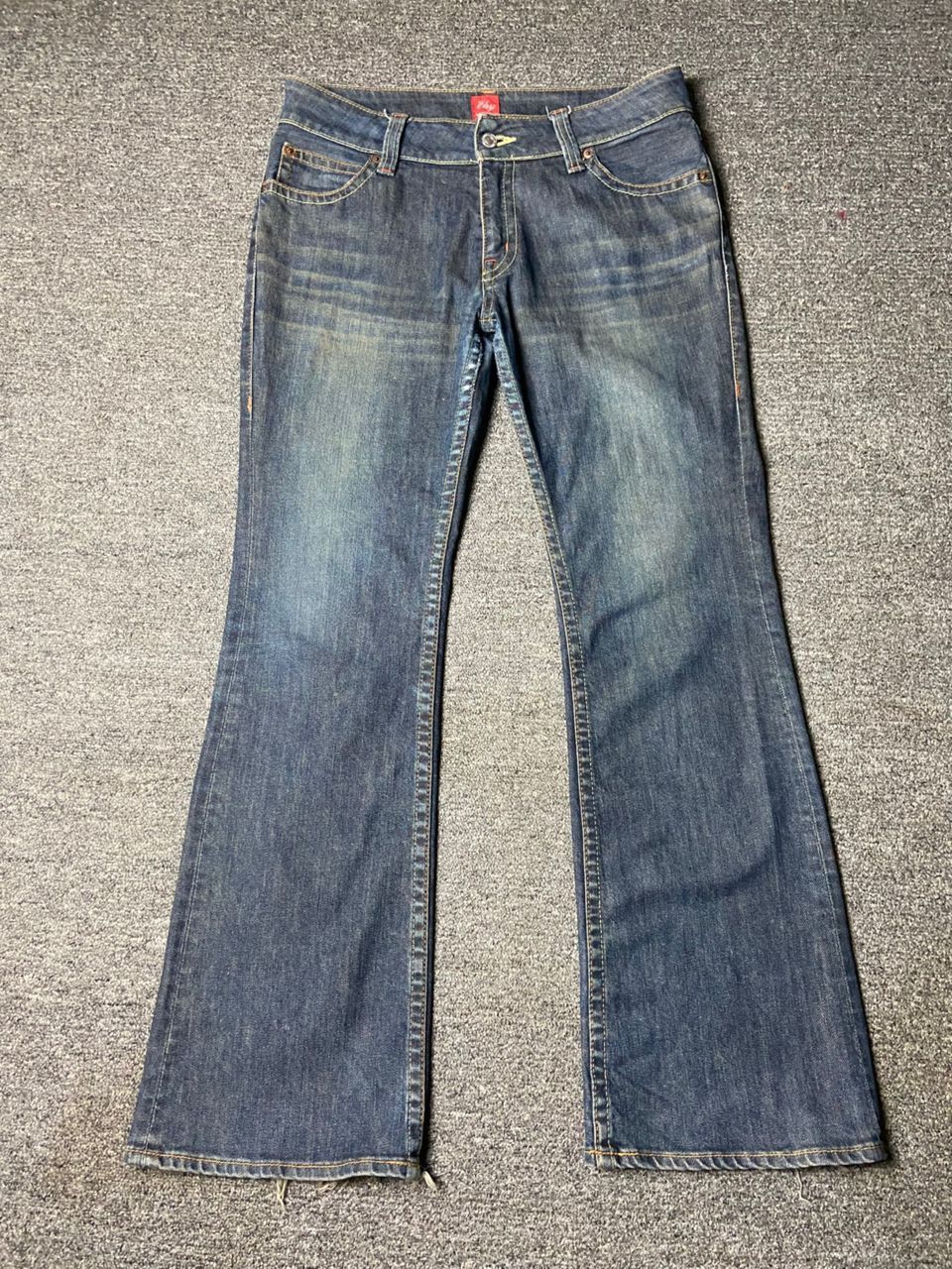 Japanese Brand Elsy by Stylebasic Bobson Bootcut Jeans (164) Size 33" - 1 Thumbnail
