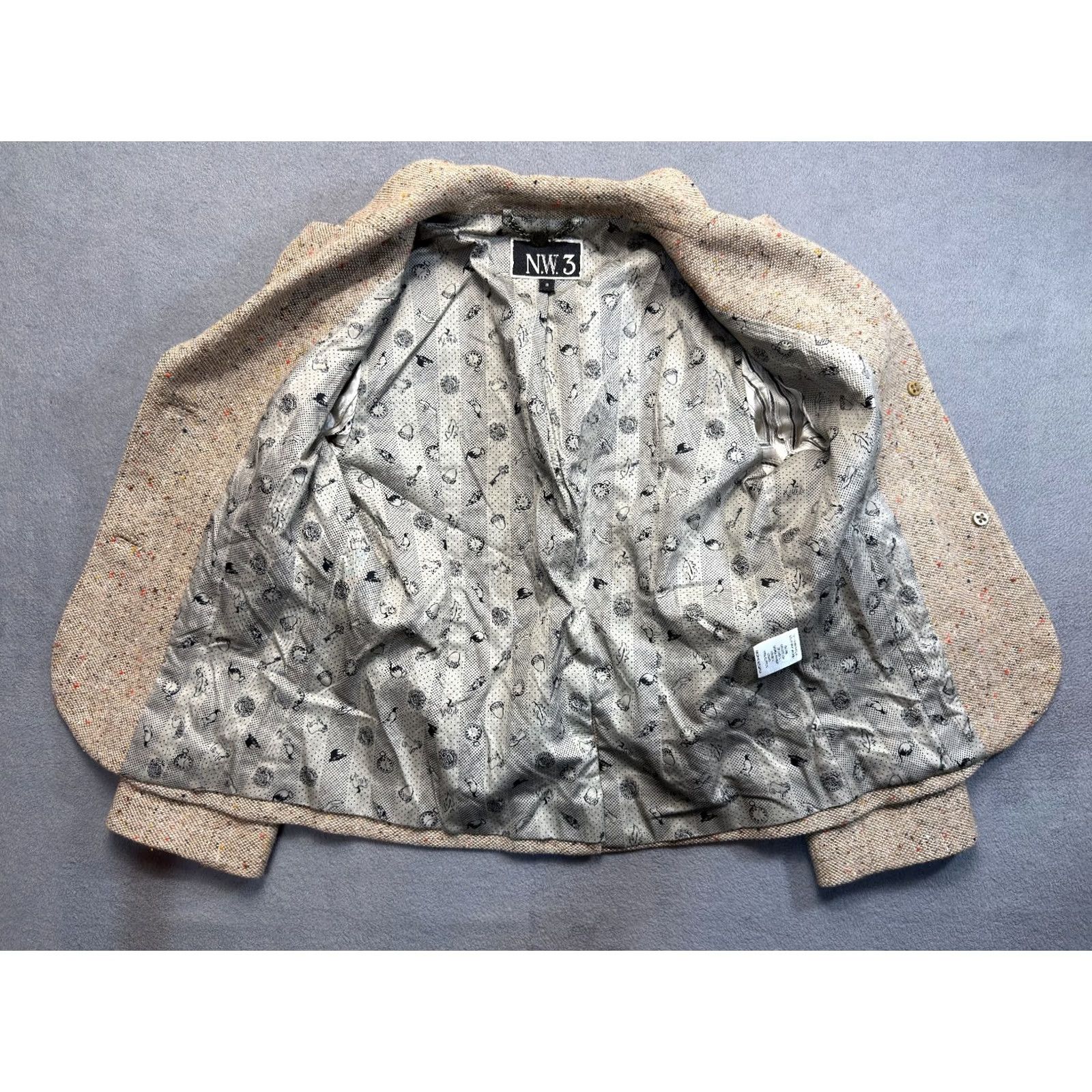 Vintage Hobbs N.W.3 Blazer Jacket Beige Womens Size 8 Jacket Womens Beige 8 Contemporary Hobbs N.W.3 Blazer Size M / US 6-8 / IT 42-44 - 2 Thumbnail