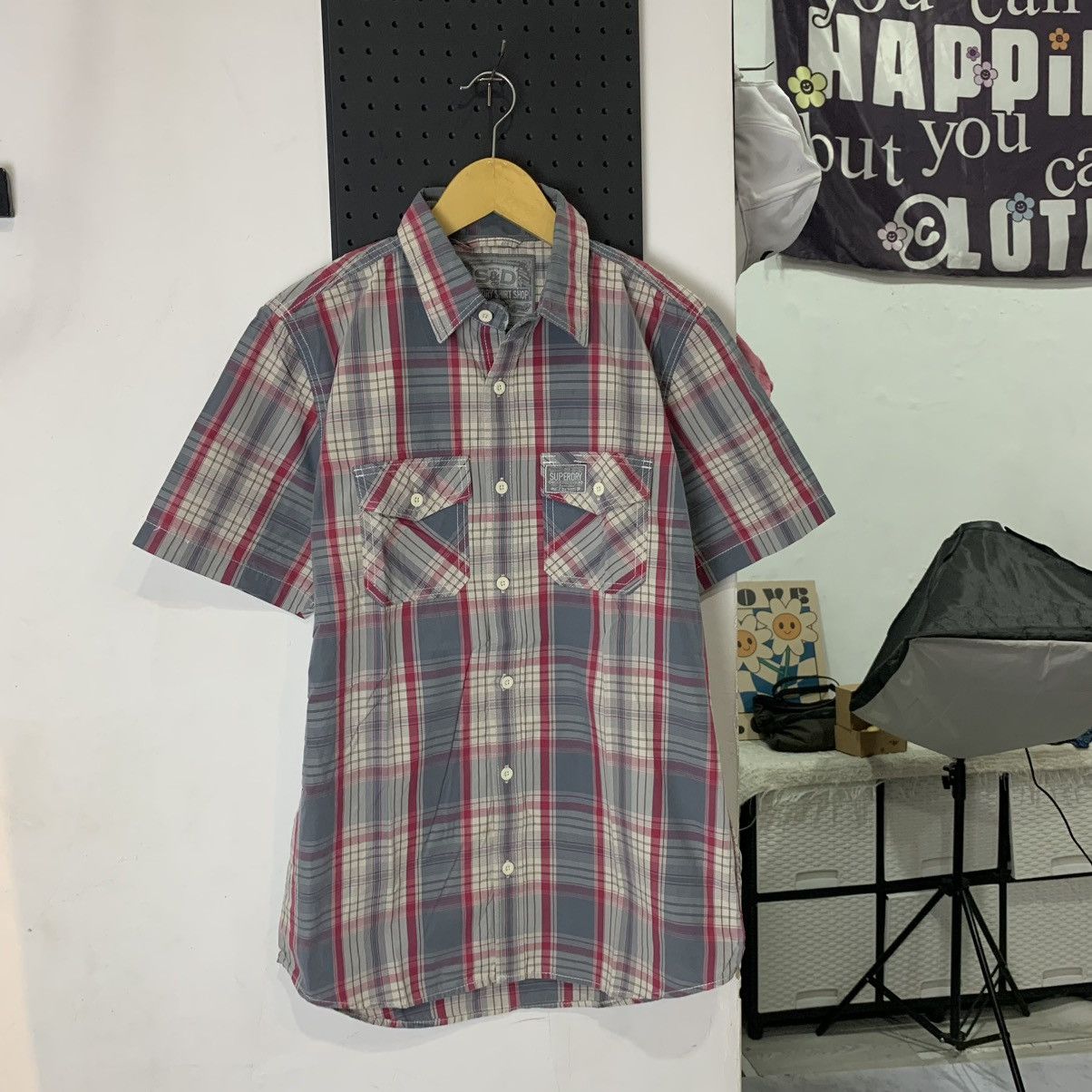 Superdry SUPER DRY plaid two pocket shortsleeve button shirt Size US L / EU 52-54 / 3 - 2 Thumbnail