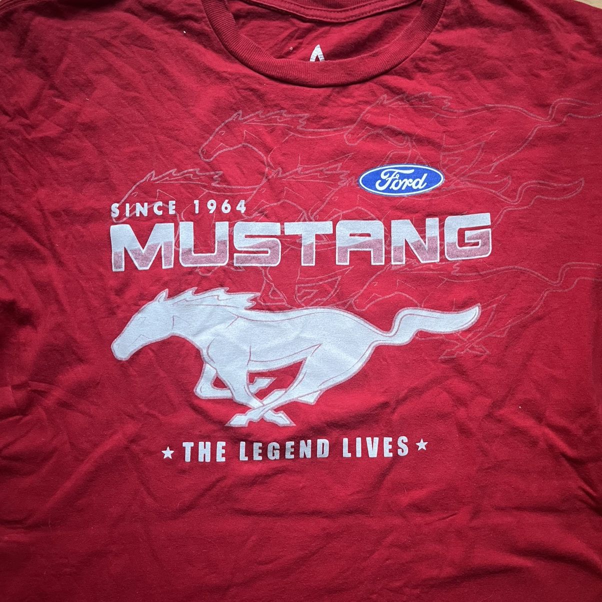 Other Vintage Red Ford Mustang tee Size US XL / EU 56 / 4 - 3 Thumbnail
