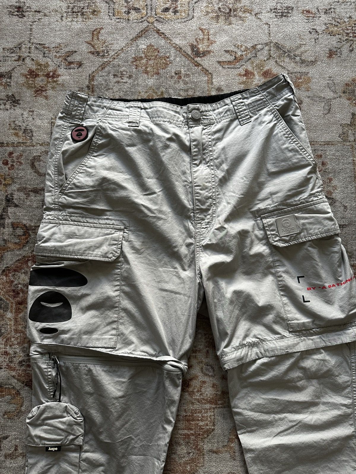Bape A Bathing Ape Cargo Pants Aape size XL Size US 34 / EU 50 - 2 Thumbnail