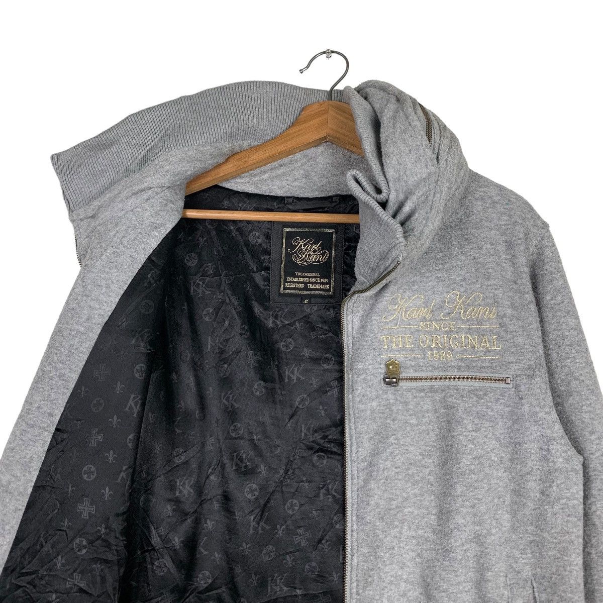 Karl Kani KARL KANI Big Logo Hooded Zipper Sweater Jacket #0148-C8 Size US M / EU 48-50 / 2 - 11 Thumbnail
