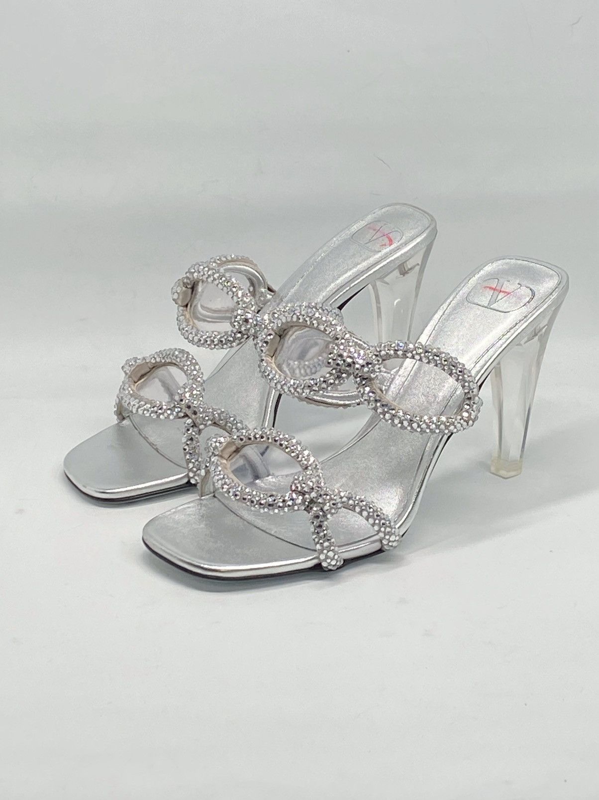 Valentino Valentino Garavani Chain embellished heel sandals size 36.5 Size US 6.5 / IT 36.5 - 7 Thumbnail