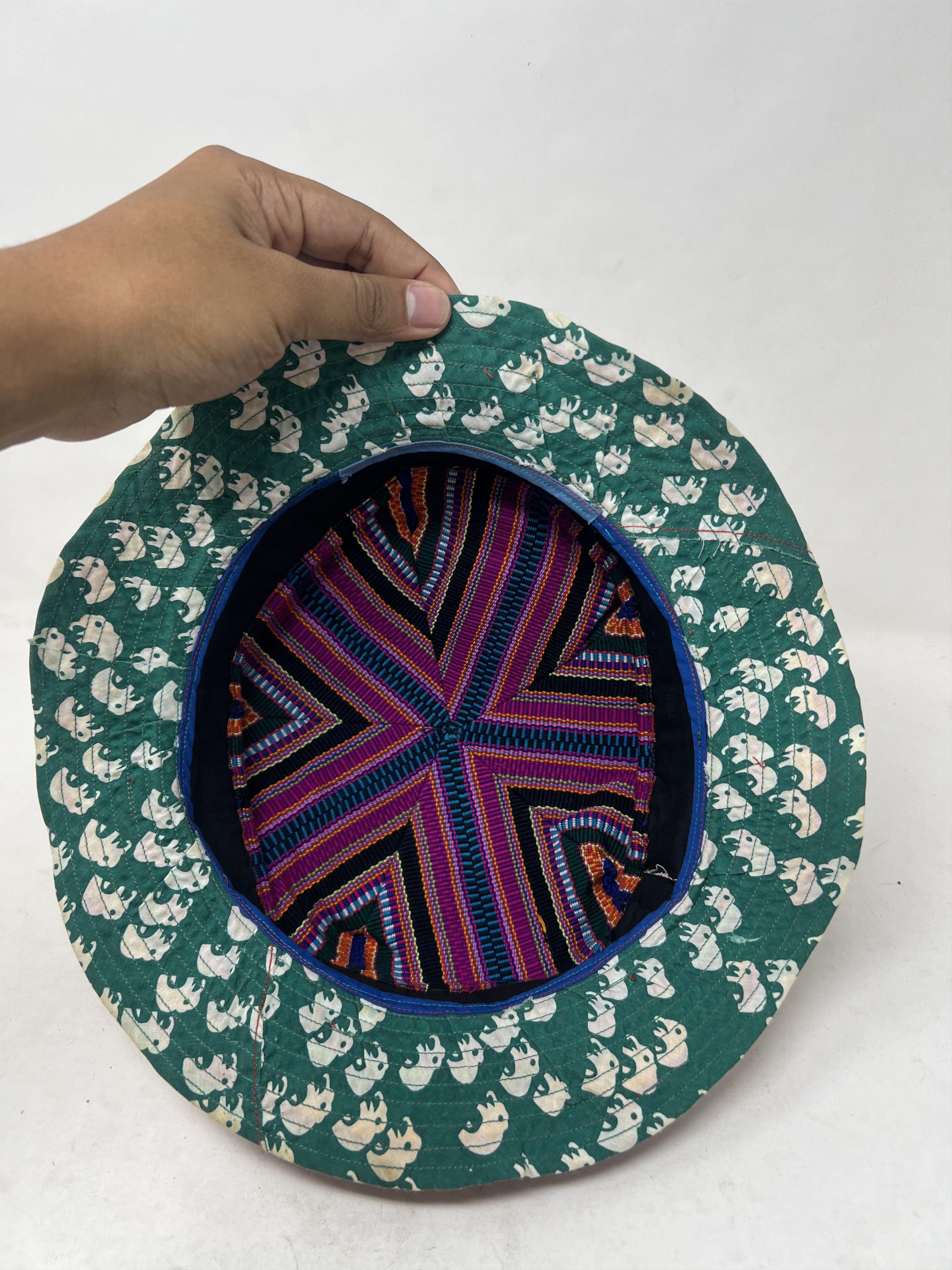 Hat Club Navajo Hill Tribe Hippie Hobo Multicolor Woven Hat Size ONE SIZE - 6 Thumbnail