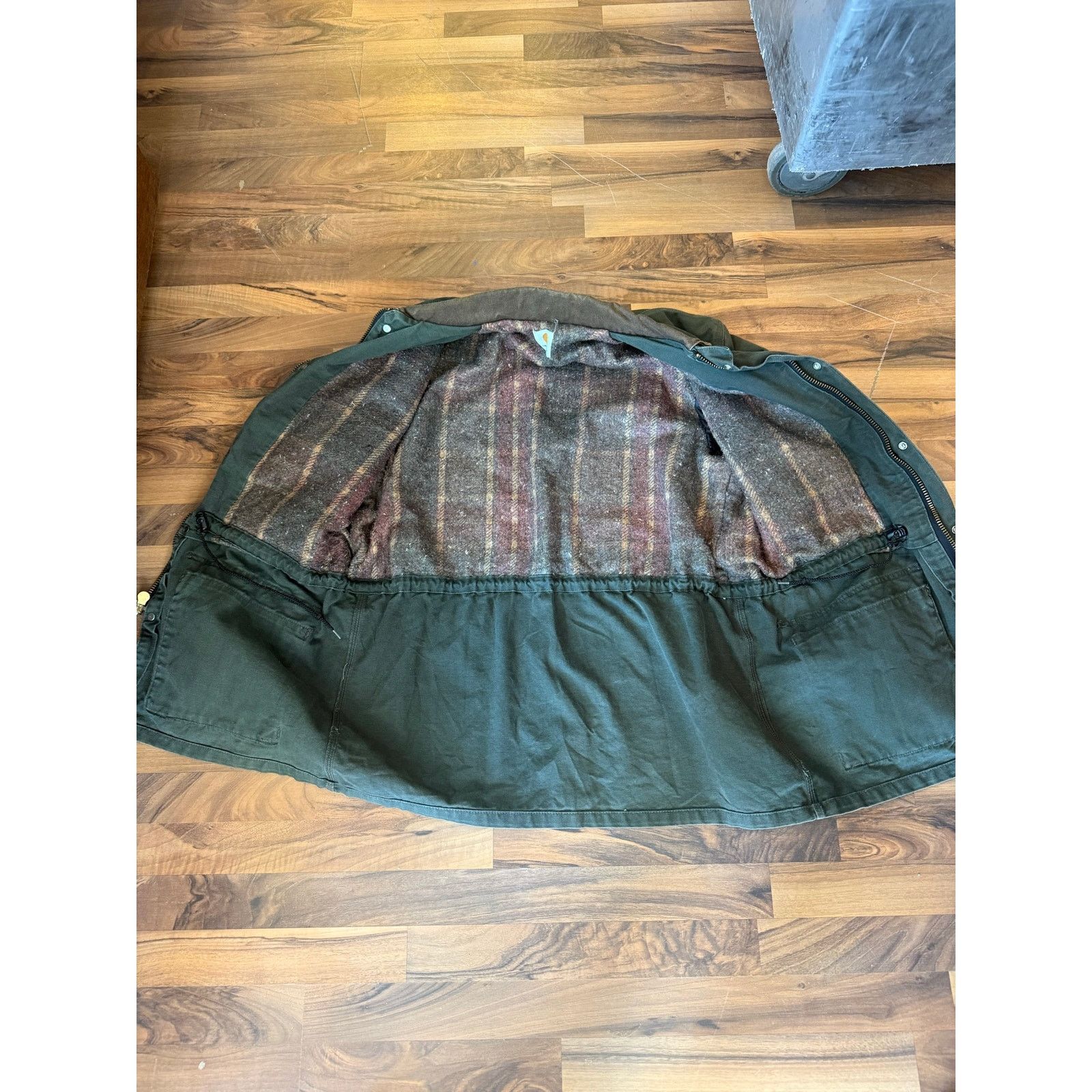 Carhartt Vintage Moss Green Carhartt Blanket Lined chore coat Size L Size US L / EU 52-54 / 3 - 2 Thumbnail