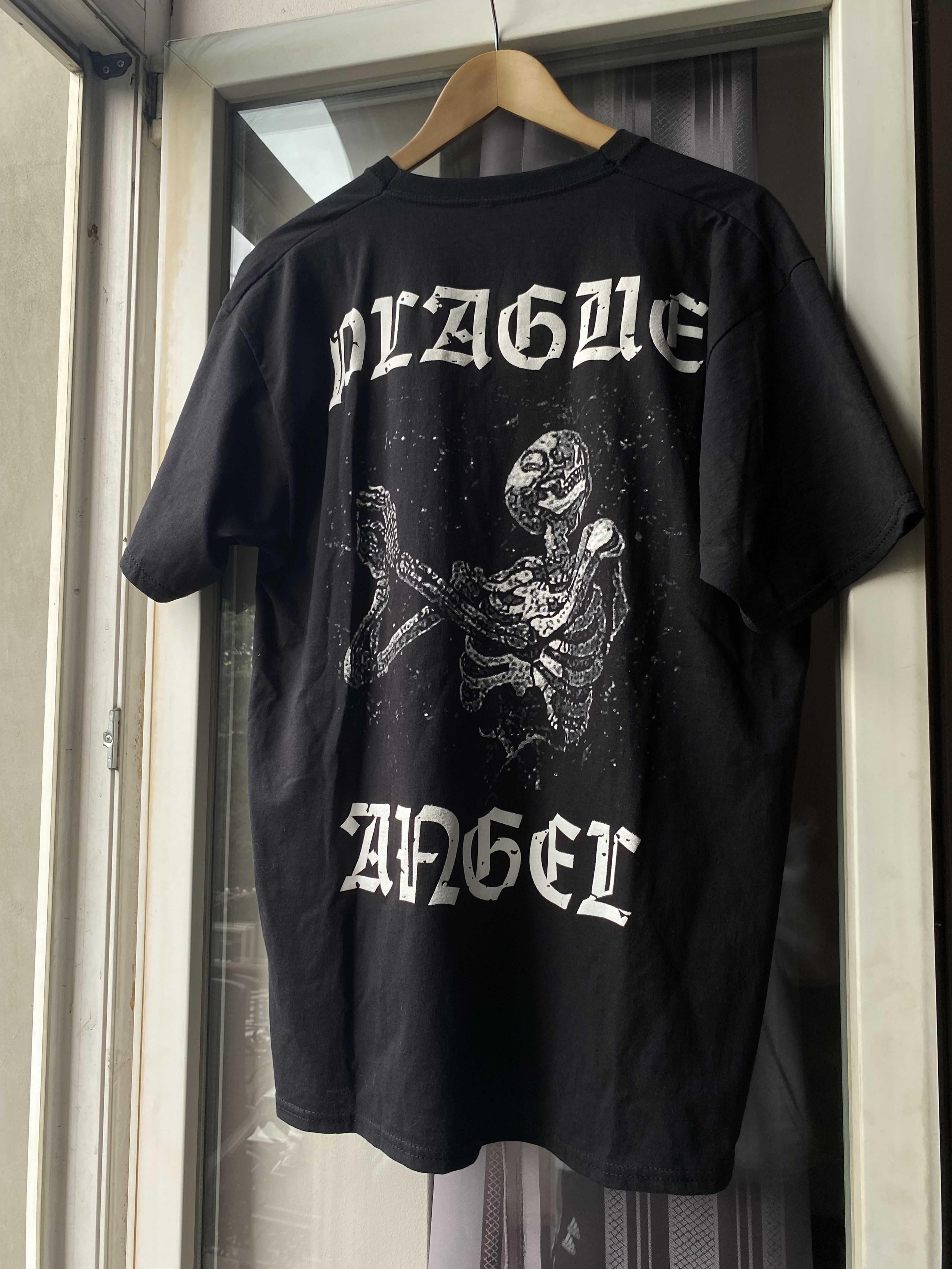 Band Tees Marduk T-Shirt Black Metal Plague Angel Graphic Rare Size US XL / EU 56 / 4 - 2 Thumbnail