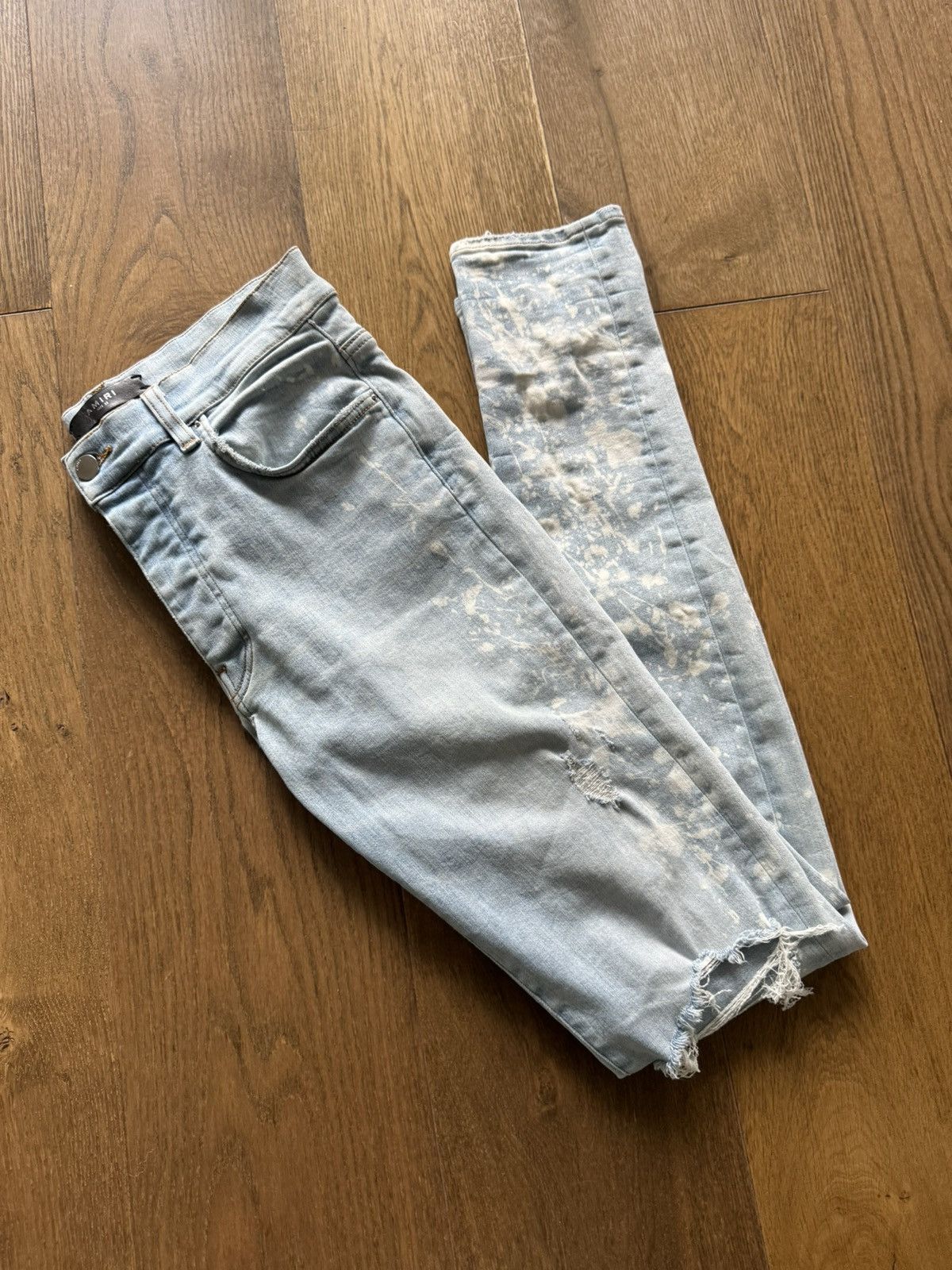 Amiri Amiri Jeans Bleach Stained Distressed Skinny Denim Size US 32 / EU 48 - 13 Thumbnail