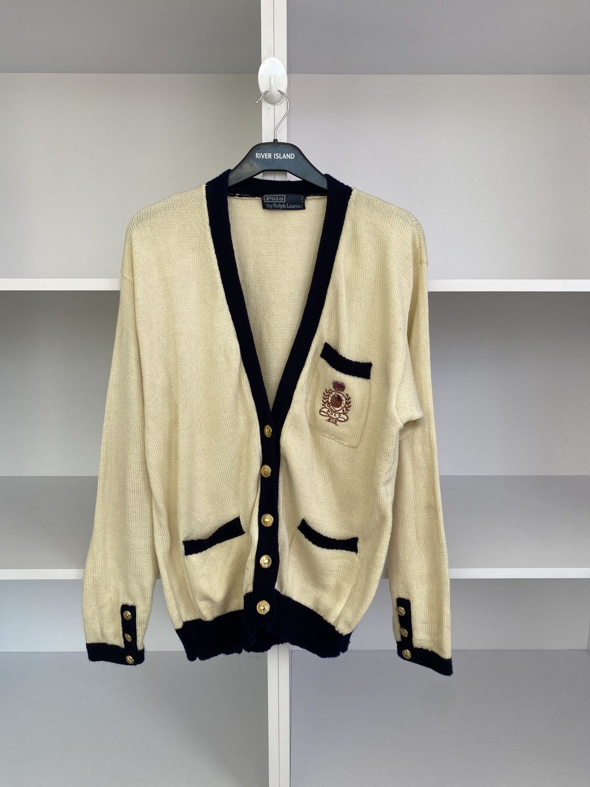 Polo Ralph Lauren Vintage Polo Ralph Lauren Cardigan Sweater Size US L / EU 52-54 / 3 - 1 Thumbnail