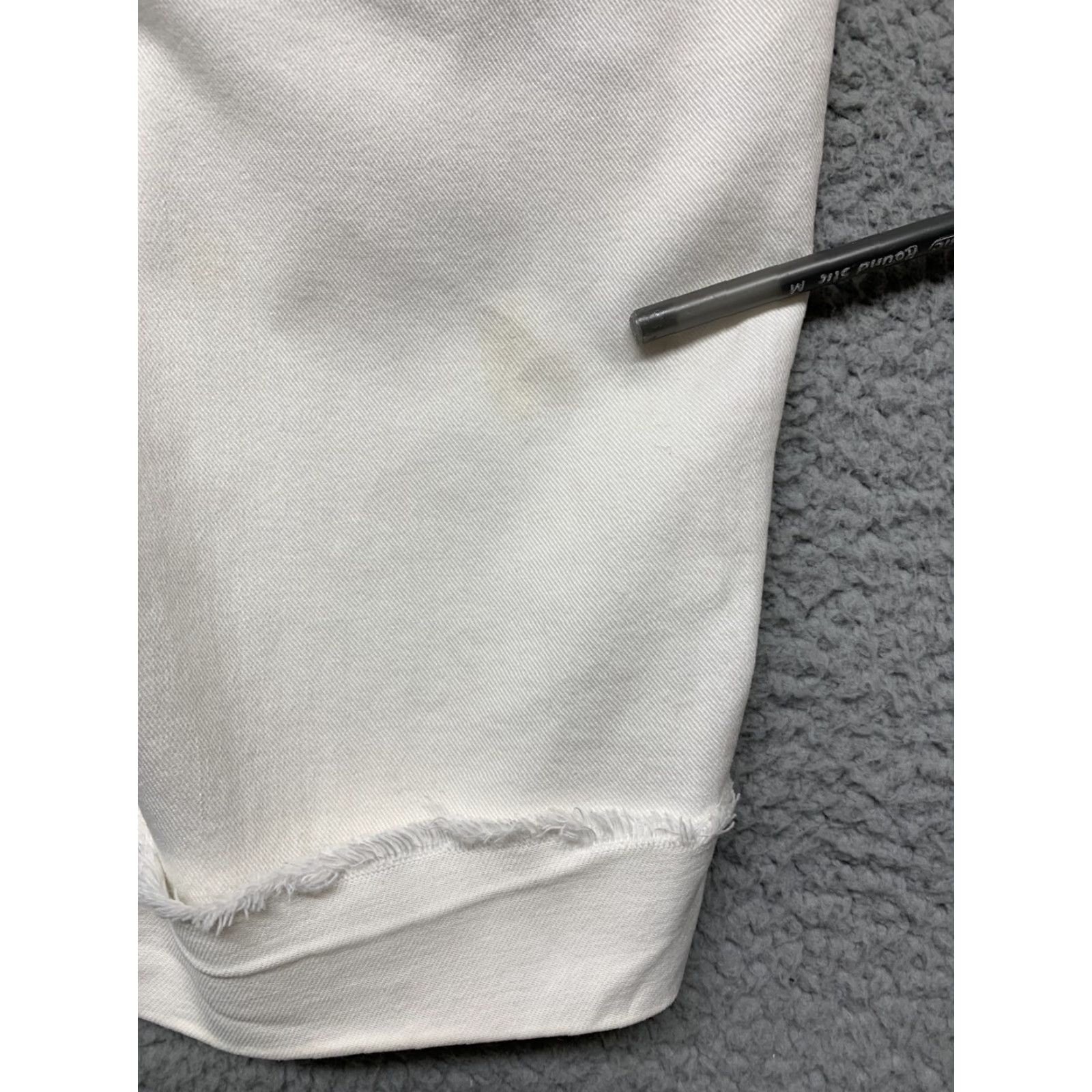 Vintage Nobo Shorts Women's/Juniors Size 11 White 6 Pockets Gold Stitching-Back Pockets Regular Fit Cotton & Spandex Casual Modern Chino 10in Inseam Size 32" / US 10 / IT 46 - 7 Thumbnail