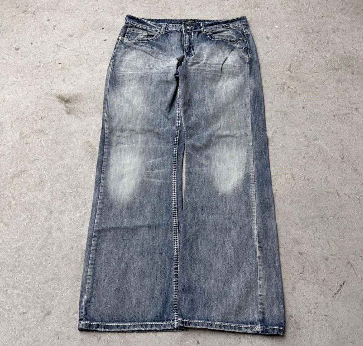 Helix × Vintage Helix Double Cross Jeans Size US 32 / EU 48 - 2 Thumbnail