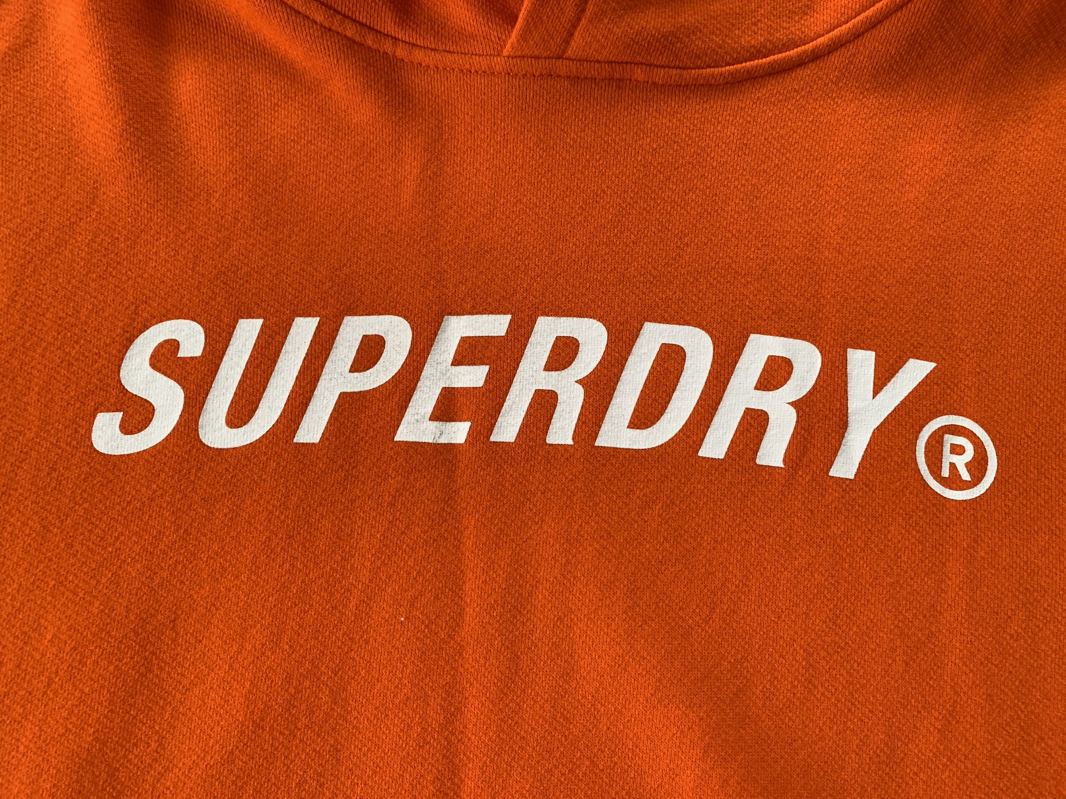Japanese Brand × Superdry Superdry Orange Cotton Center Logo Hoodie Size US S / EU 44-46 / 1 - 5 Thumbnail