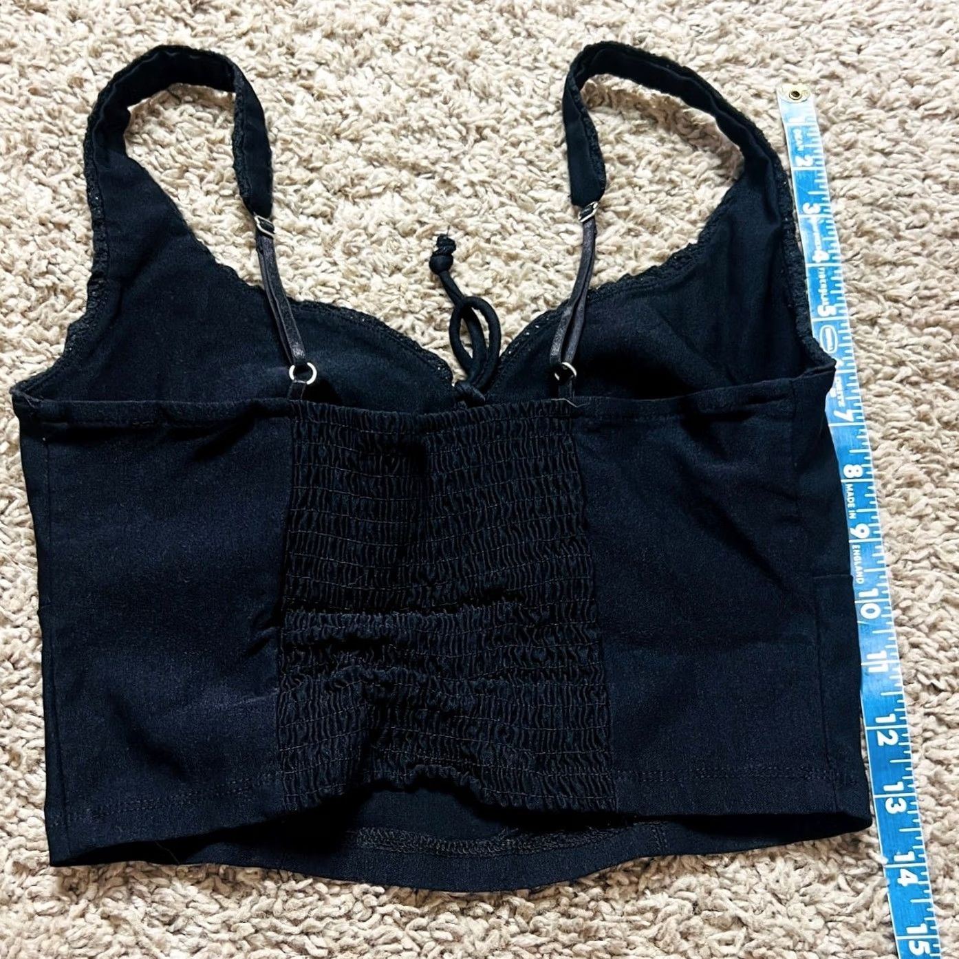 Vintage VINTAGE Wild Fable Basic Black Stylish Tank Top Crop Top S Shirt Womens Size S Black 90s Retro Modern Size S / US 4 / IT 40 - 3 Thumbnail