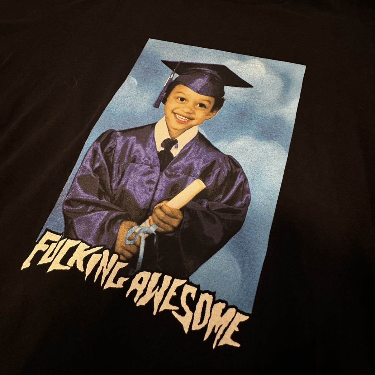 Fucking Awesome Fucking Awesome Kevin Bradley Graduate Black Tee Size US L / EU 52-54 / 3 - 3 Thumbnail