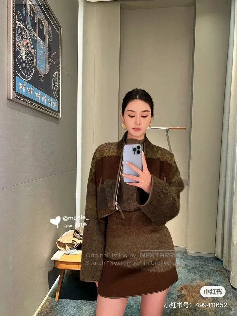 Hermes Hermes Cashmere and Mohair Blended Color Blocked Jacket Size XS / US 0-2 / IT 36-38 - 6 Thumbnail