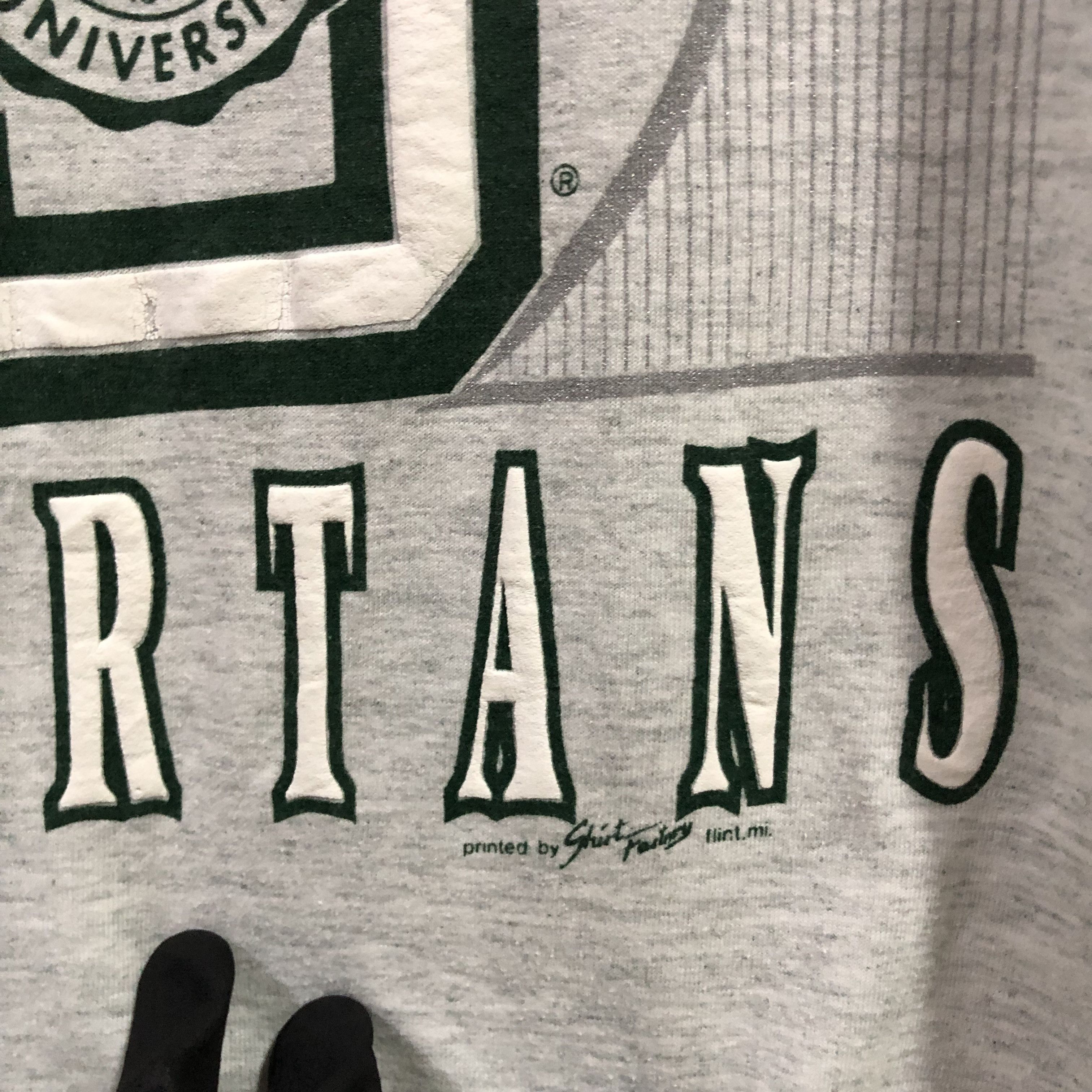 Vintage Vintage 80s University Michigan State Spartan Tees Size US M / EU 48-50 / 2 - 3 Thumbnail