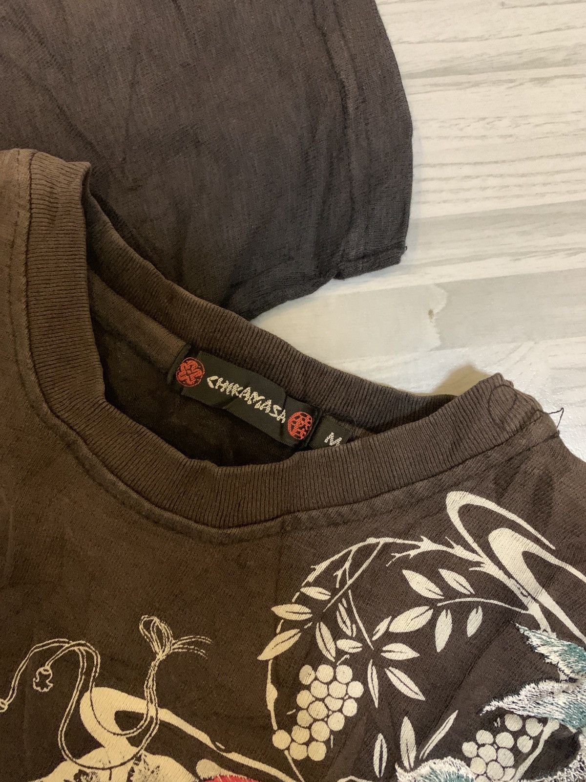Other Chikamasa Koi fish embroidery Vintage Tee Size US M / EU 48-50 / 2 - 1 Thumbnail