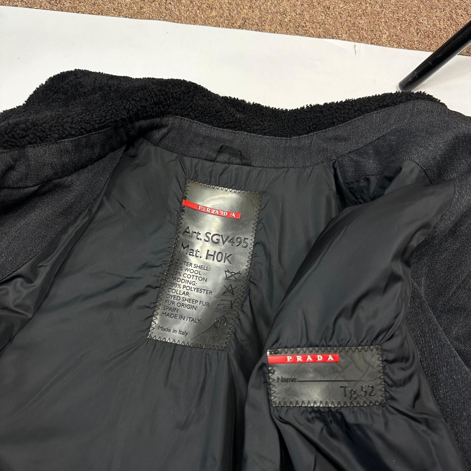 Prada Prada Sport 00’s Technical Wool Sherpa Collar Overcoat - L Size US L / EU 52-54 / 3 - 9 Thumbnail