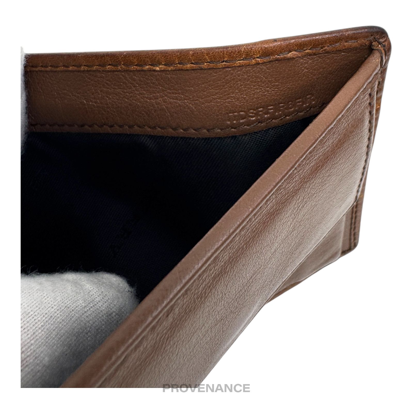 Burberry 🔴 Burberry Nova Check Canvas Bifold Wallet - Brown Leather Size ONE SIZE - 5 Thumbnail