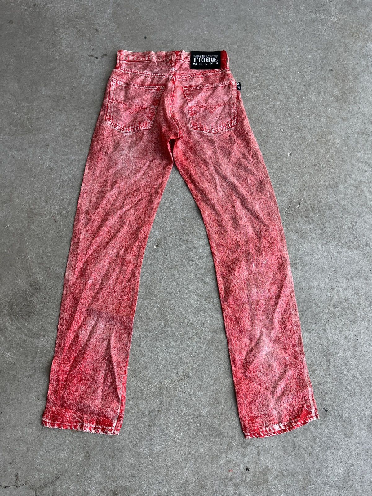 Other Vintage Italian Trompe Denim Trousers Size 24" / US 00 / IT 34 - 13 Thumbnail