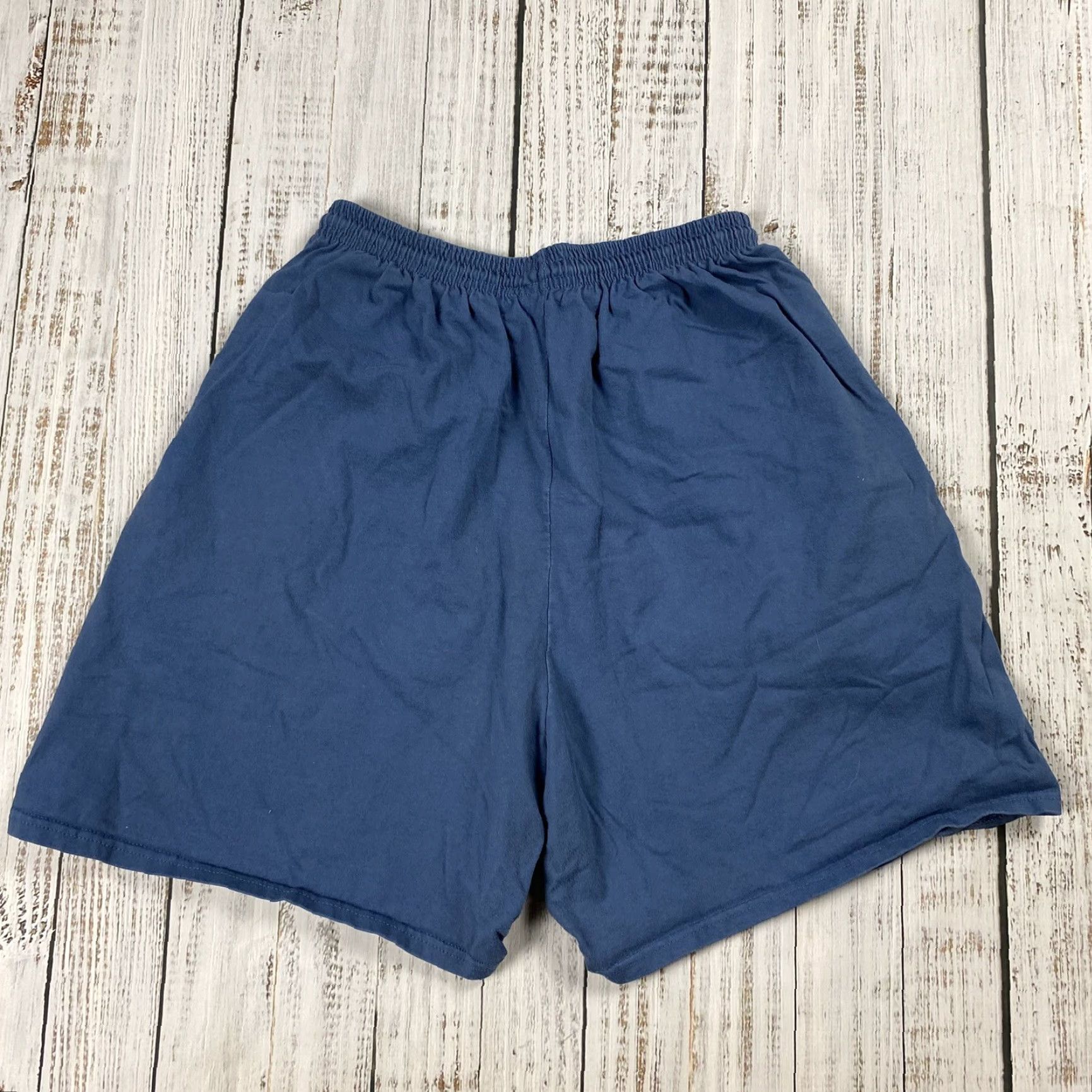 Vintage VINTAGE PLUMA ATHLETIC COTTON SHORTS XL BLUE HEAVYWEIGHT POCKETED MENS USA SPORTS Size US 36 / EU 52 - 6 Thumbnail
