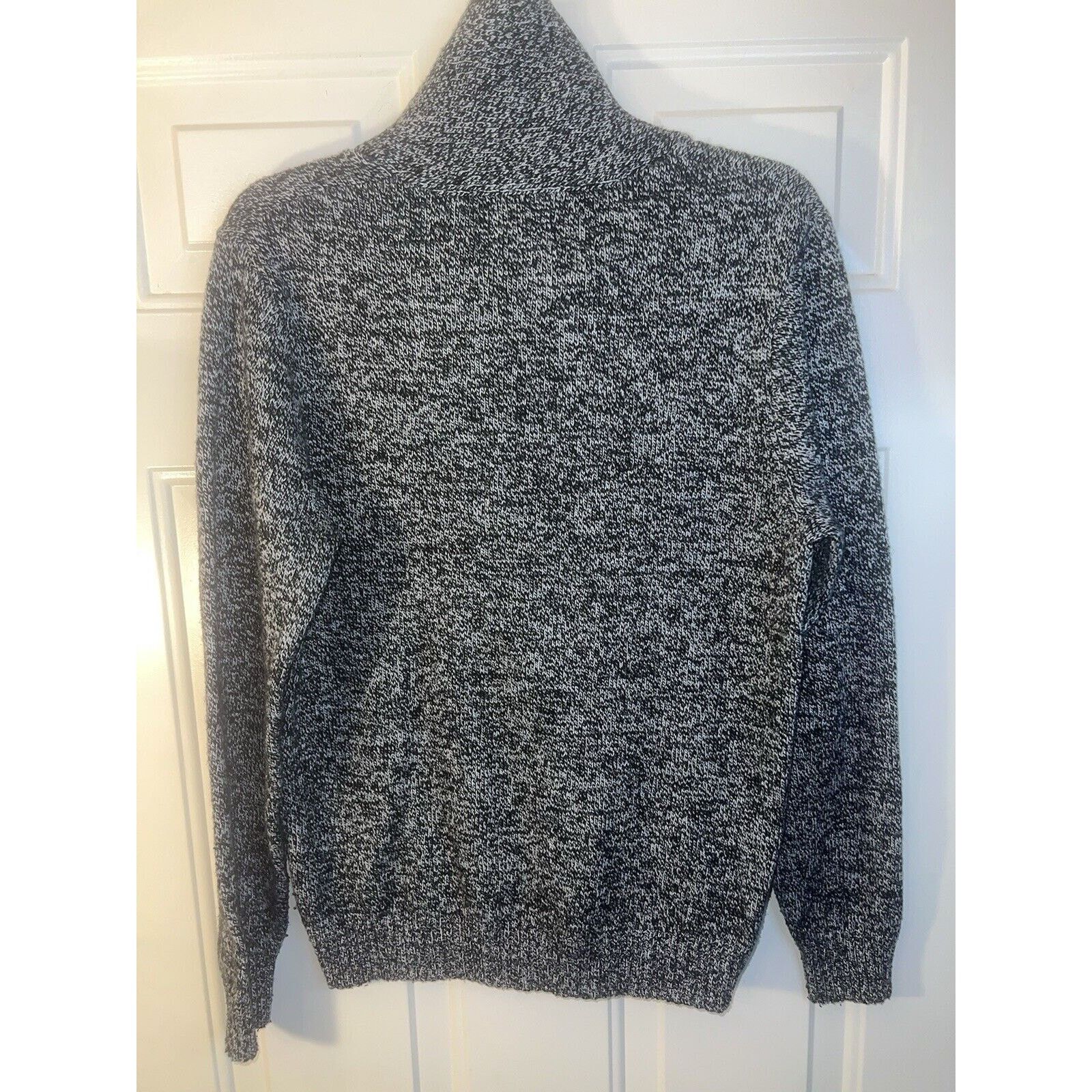 Old Navy Old Navy Men’s Sweater Gray Large Black Cowl Neck White Size US L / EU 52-54 / 3 - 5 Thumbnail