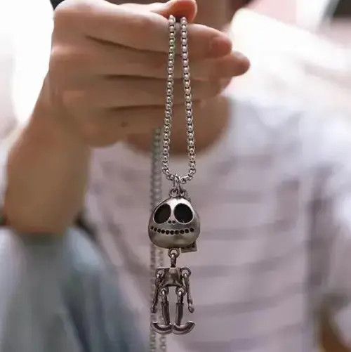 Jewelry Skull Necklace Couple Hip-hop Street Style Pendant Size ONE SIZE - 1 Thumbnail