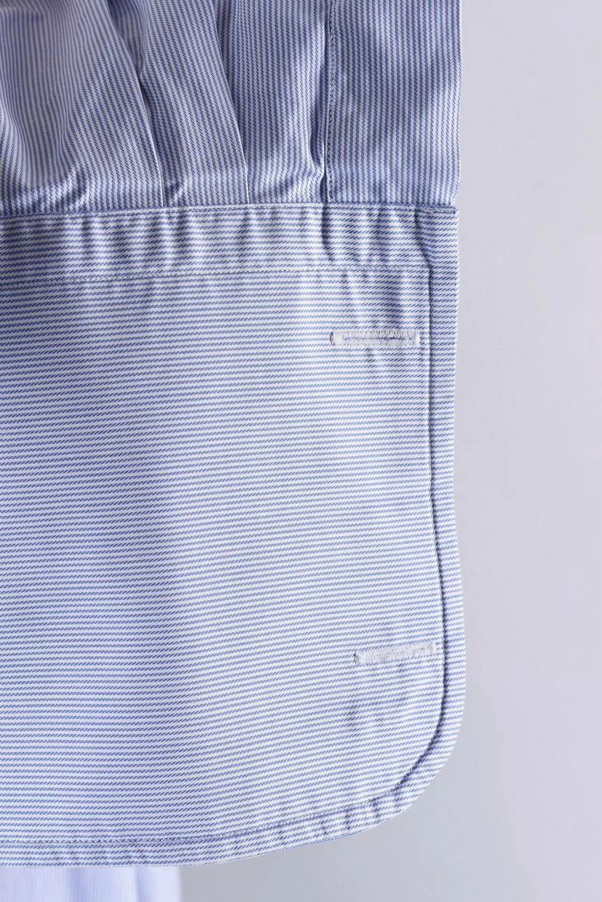 Suitsupply Suitsupply Pinstripe Long Sleeve Dress Shirt French Cuffs Size US XXL / EU 58 / 5 - 3 Thumbnail