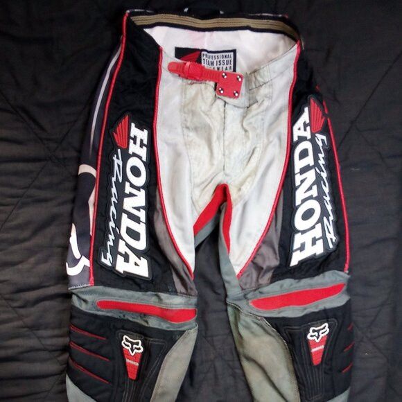 Fox Racing × Honda × Vintage Vintage FOX Racing Honda 360 Motocross Pants Size US 30 / EU 46 - 2 Thumbnail