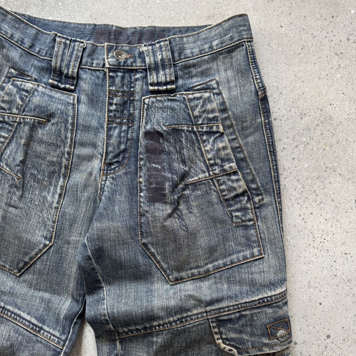 If Six Was Nine Avant Garde Vintage Washed Denim Jeans Size US 30 / EU 46 - 4 Thumbnail