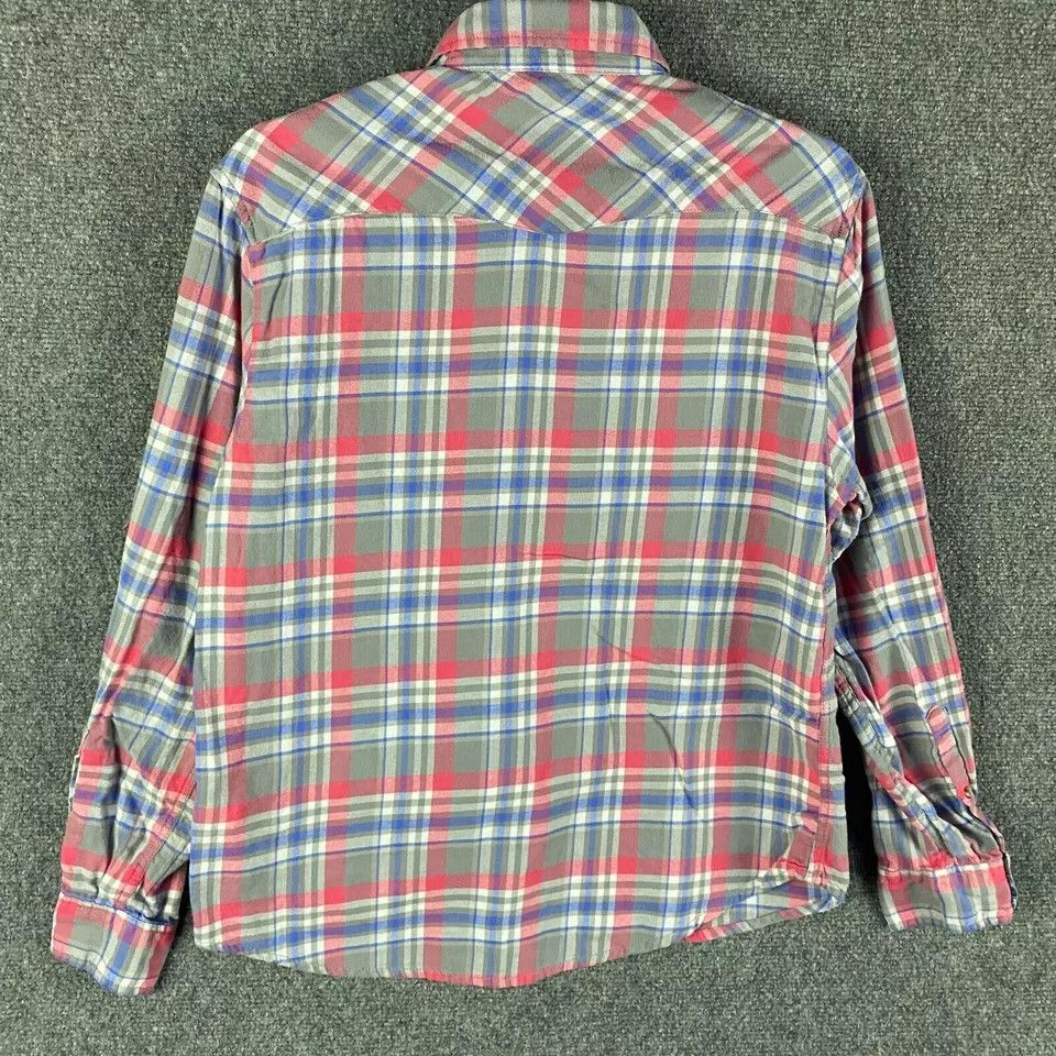 Other Jachs Girlfriend Top Women's Pearl Snap Flannel Cotton L Size L / US 10 / IT 46 - 8 Thumbnail