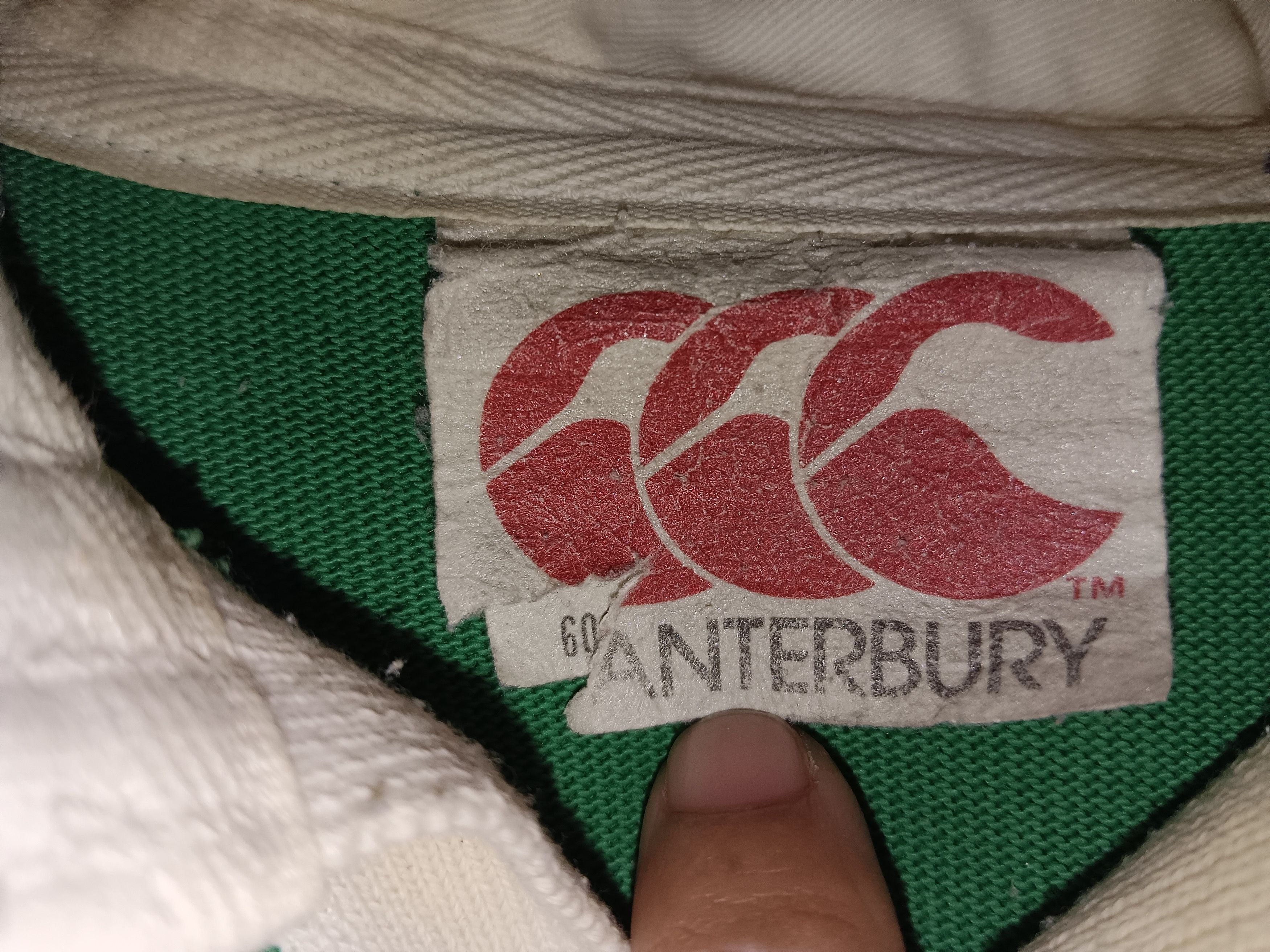 Canterbury of New Zealand Vintage Ireland rugby jersey 1985/1990 Size US XL / EU 56 / 4 - 4 Thumbnail
