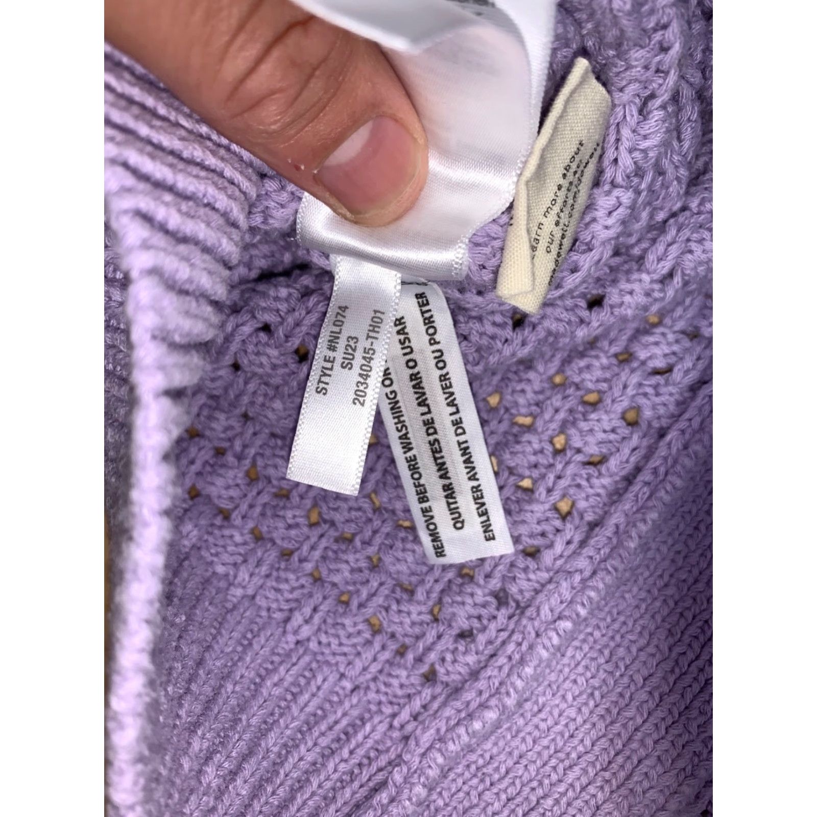 Madewell Madewell Knit Cardigan Womens S Purple Long Sleeve Casual V-Neck Knit Sweater Cardigan Fall Winter Spring Women Mens Girls Size S / US 4 / IT 40 - 8 Thumbnail