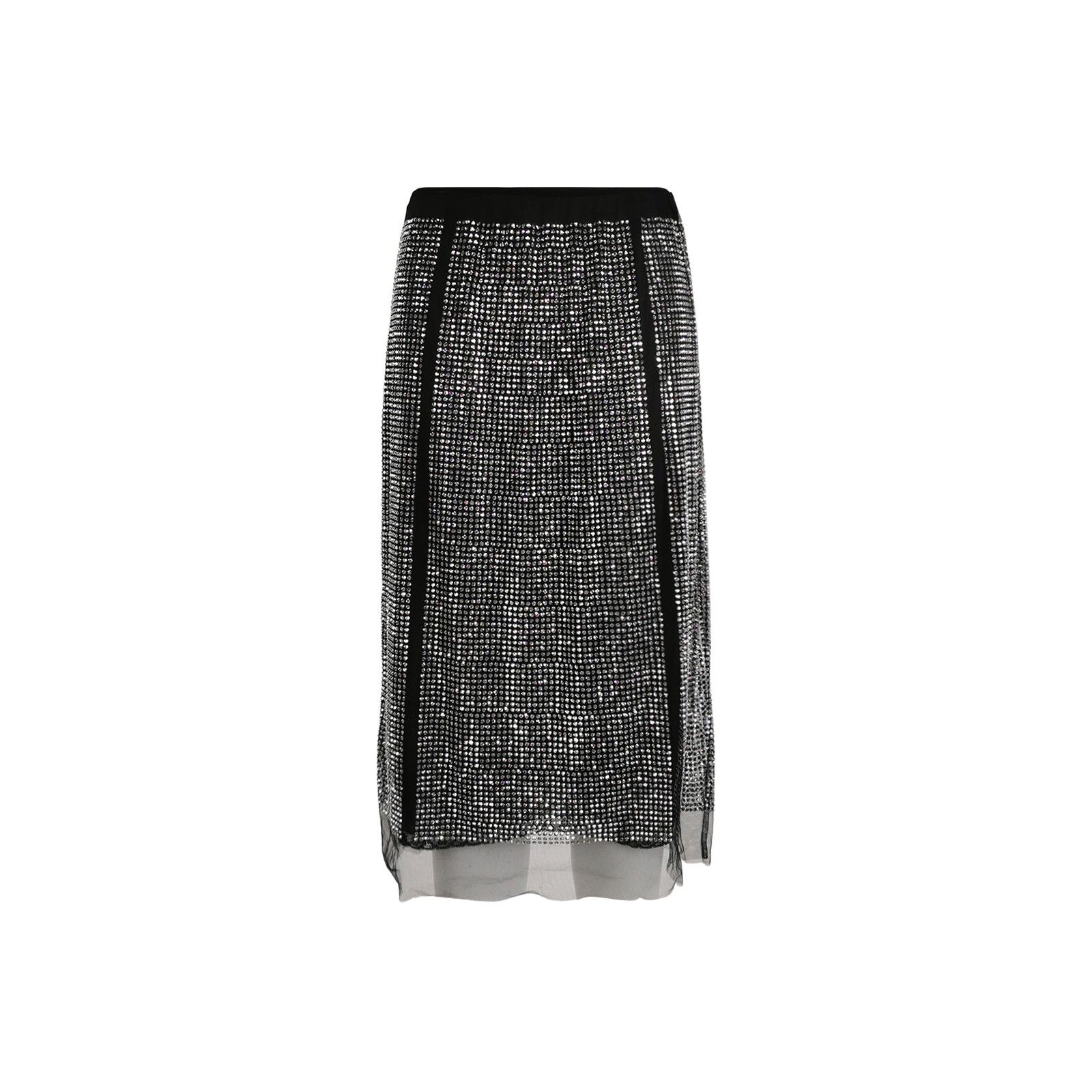 Prada Prada Rhinestone Embellished Midi Skirt Size 40 Size 27" / US 4 / IT 40 - 1 Thumbnail