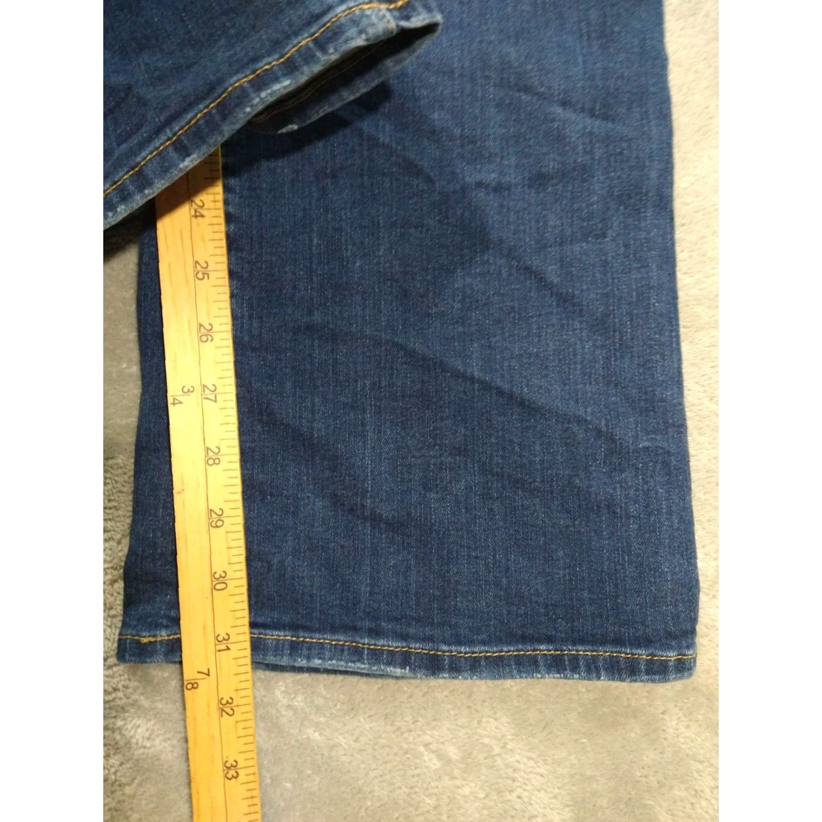 Eddie Bauer Eddie Bauer Jeans Womens 18 Blue Denim Slightly Curvy Bootcut Dark Wash Stretch Jeans Women 18 Plus Blue Eddie Bauer」を Size 40" / US 18 - 5 Thumbnail