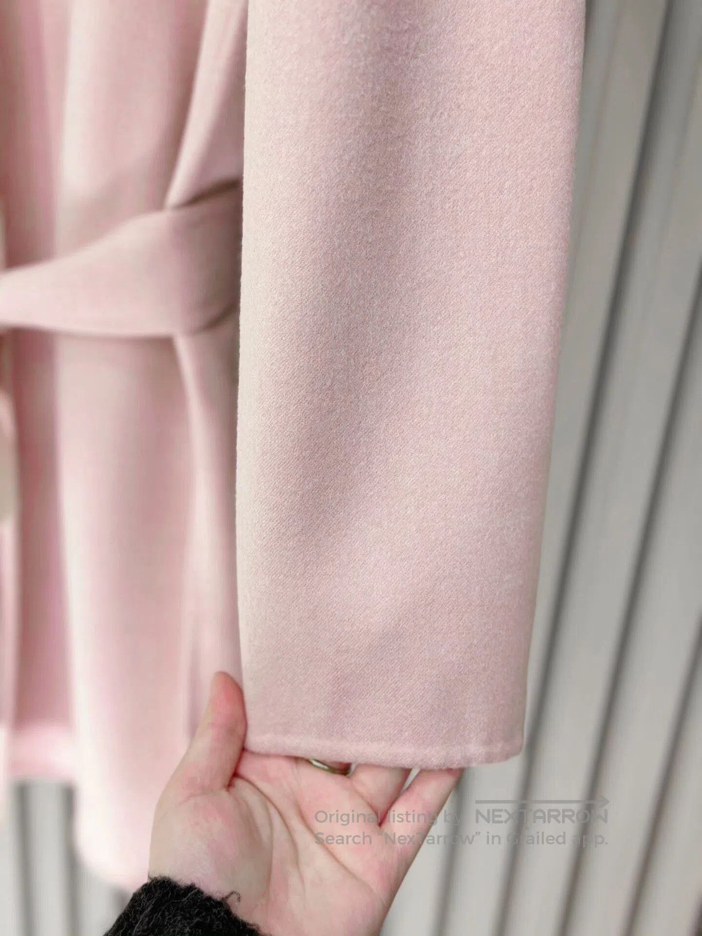 Max Mara MaxMara Pink Wool Coat with Belt. Size S / US 4 / IT 40 - 5 Thumbnail